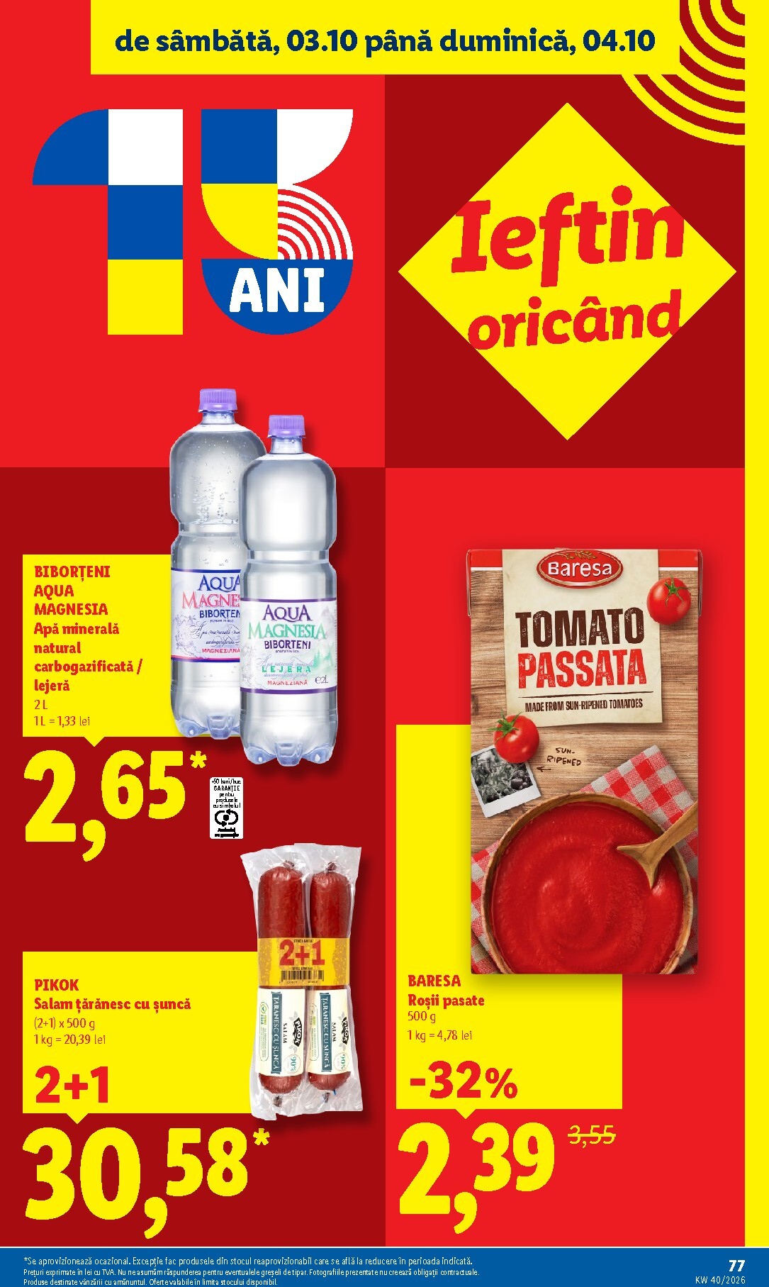 lidl - Lidl pliante pentru săptămâna viitoare de la luni 28.09.2026 până la duminică 04.10.2026 - page: 77