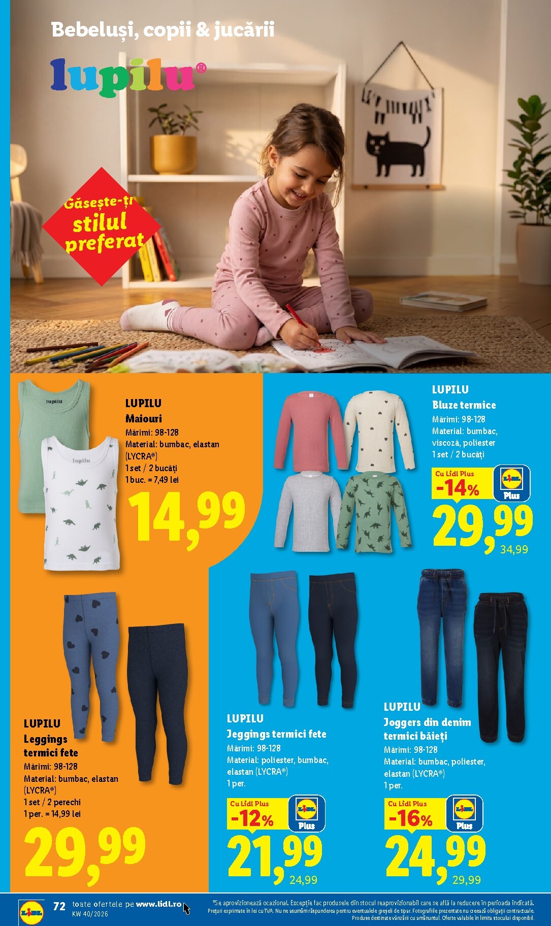 lidl - Lidl pliante pentru săptămâna viitoare de la luni 28.09.2026 până la duminică 04.10.2026 - page: 72