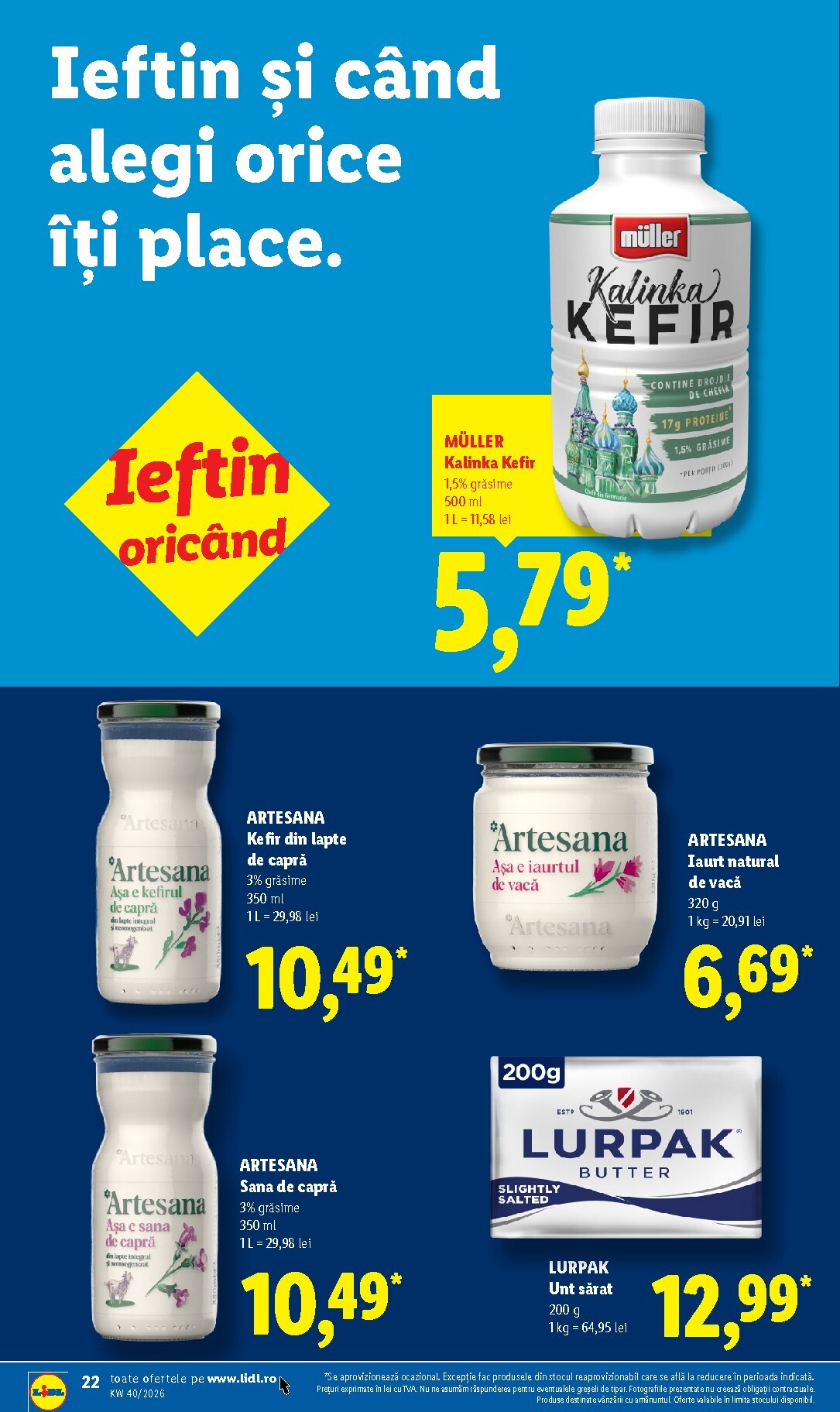 lidl - Lidl pliante pentru săptămâna viitoare de la luni 28.09.2026 până la duminică 04.10.2026 - page: 22