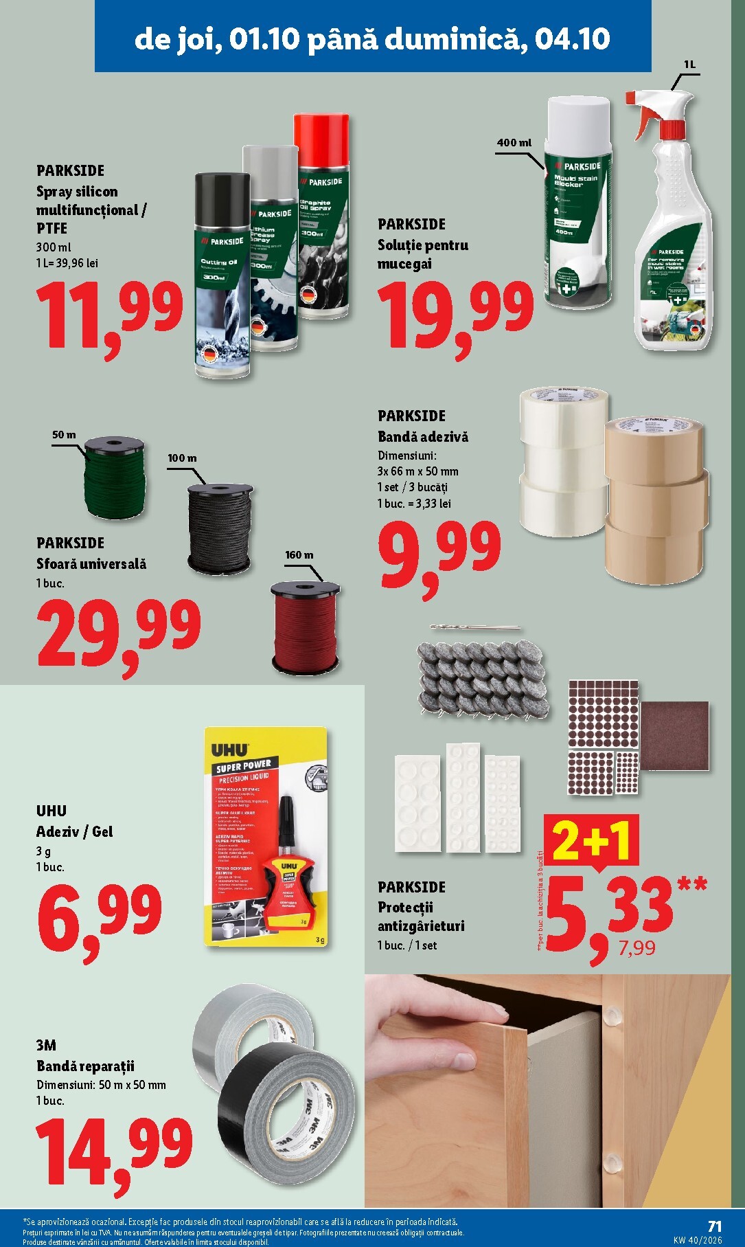 lidl - Lidl pliante pentru săptămâna viitoare de la luni 28.09.2026 până la duminică 04.10.2026 - page: 71