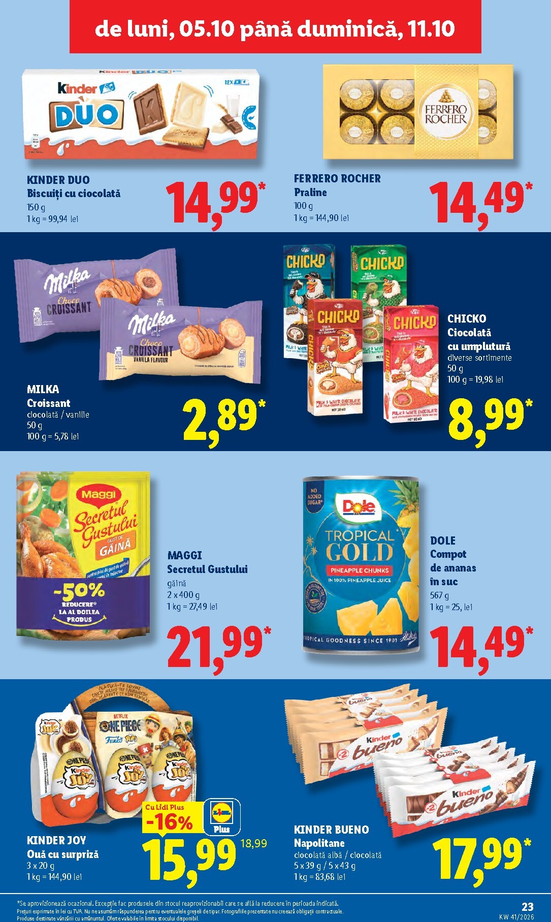 lidl - Lidl pliante pentru săptămâna viitoare de la luni 05.10.2026 până la duminică 11.10.2026 - page: 23