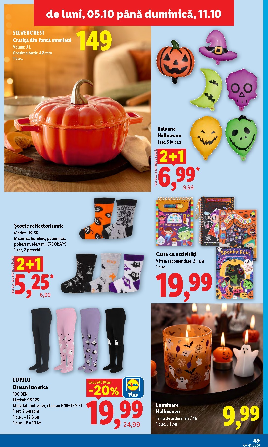 lidl - Lidl pliante pentru săptămâna viitoare de la luni 05.10.2026 până la duminică 11.10.2026 - page: 49