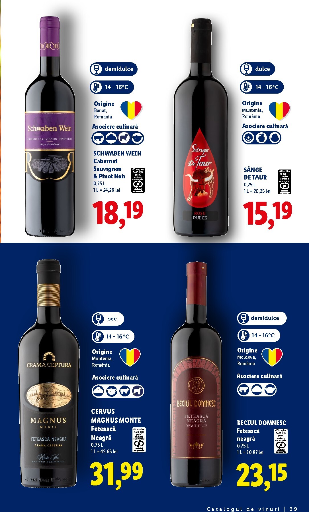 lidl - Brosura Lidl - De vinuri valabilă de la luni 28.09.2026 până la sâmbătă 31.10.2026 - page: 39