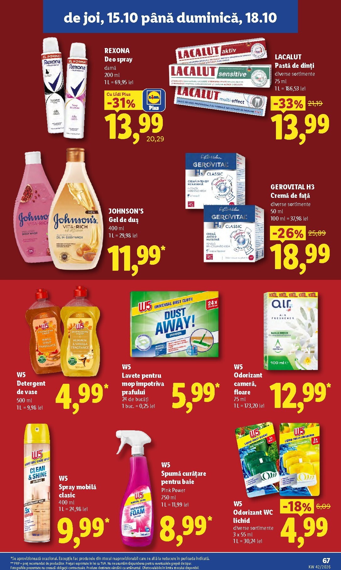 lidl - Lidl pliante pentru săptămâna viitoare de la luni 12.10.2026 până la duminică 18.10.2026 - page: 67