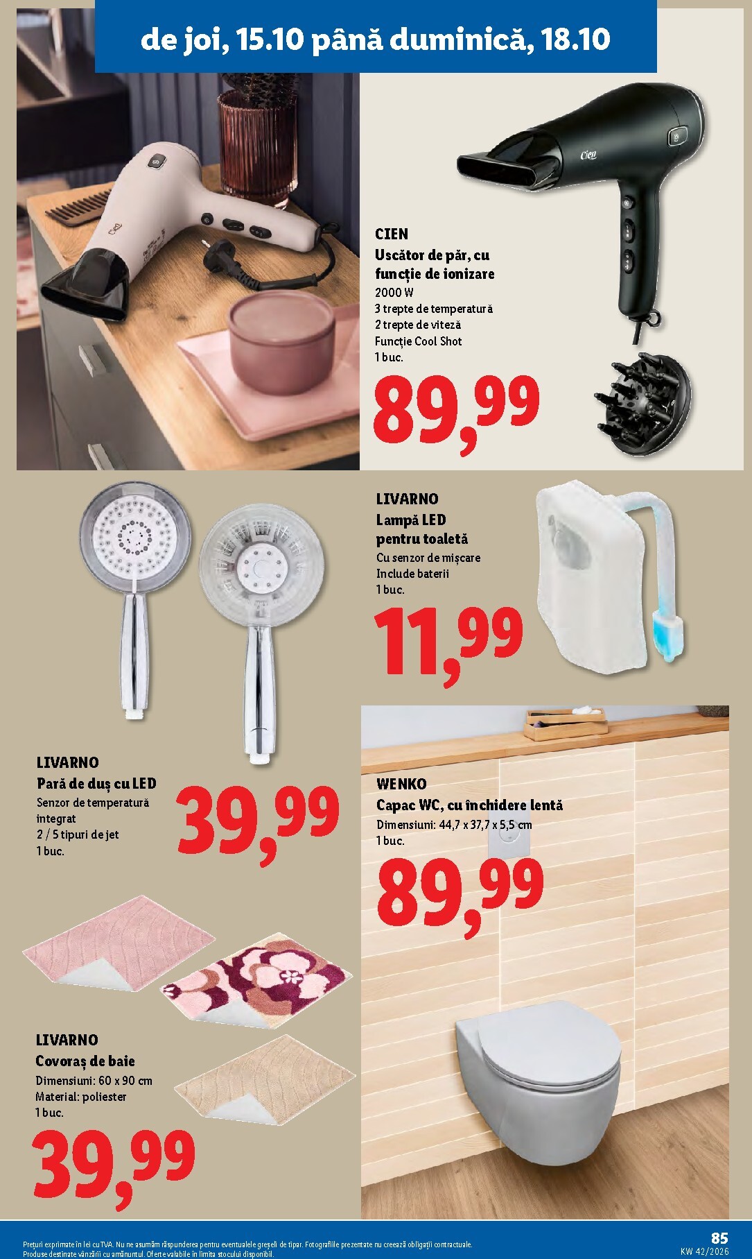 lidl - Lidl pliante pentru săptămâna viitoare de la luni 12.10.2026 până la duminică 18.10.2026 - page: 85