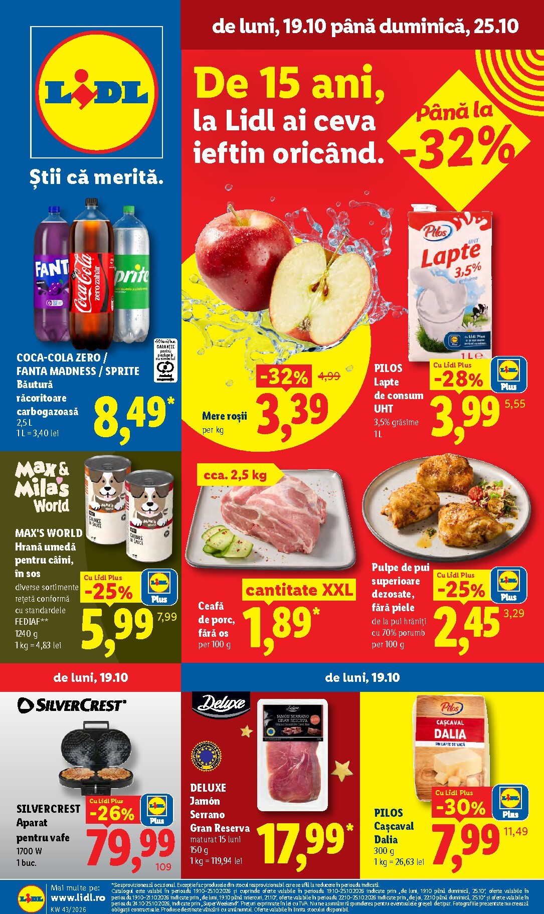 lidl - Lidl pliante pentru săptămâna viitoare de la luni 19.10.2026 până la duminică 25.10.2026