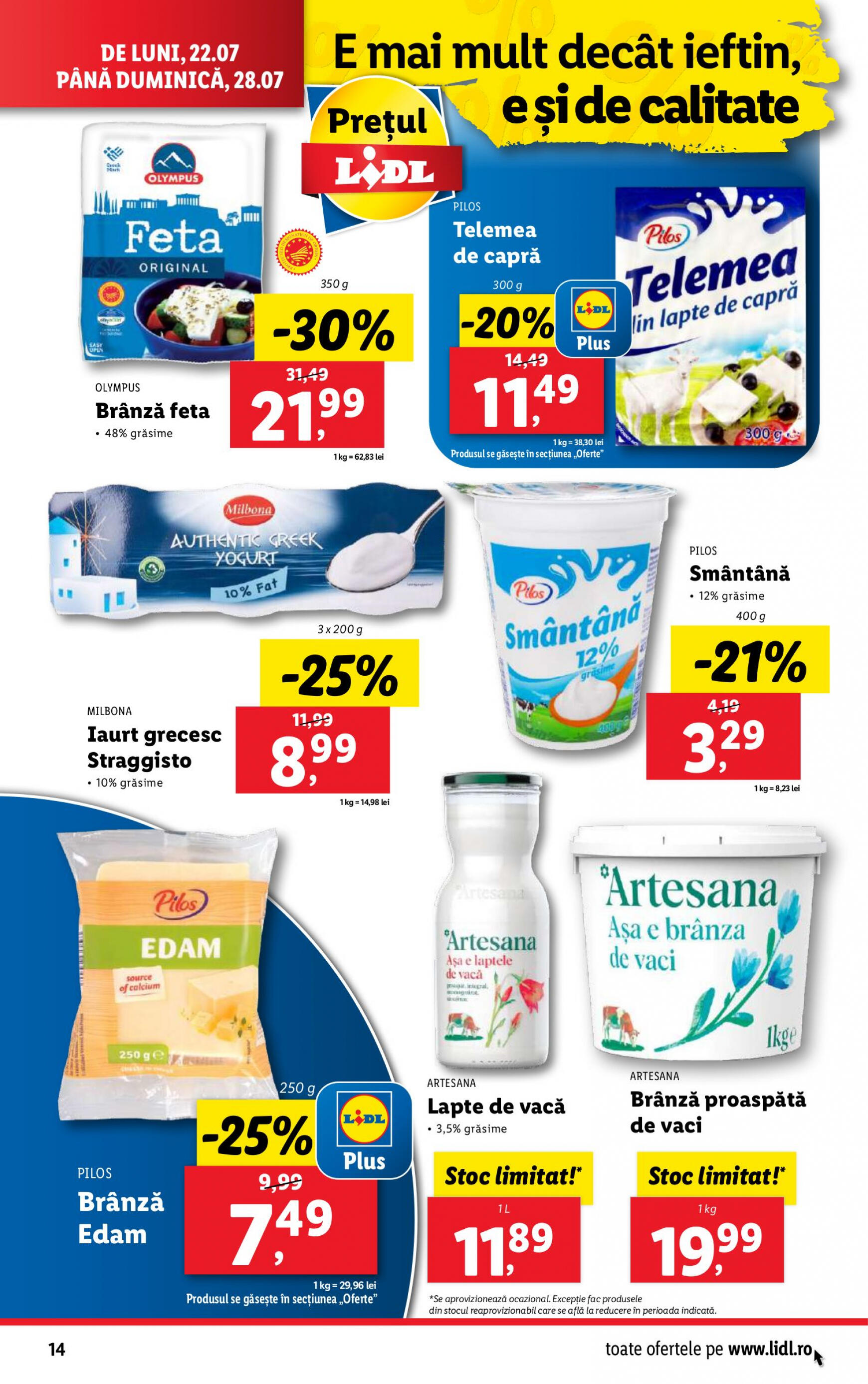 lidl - Catalog nou Lidl 22.07. - 28.07. - page: 14