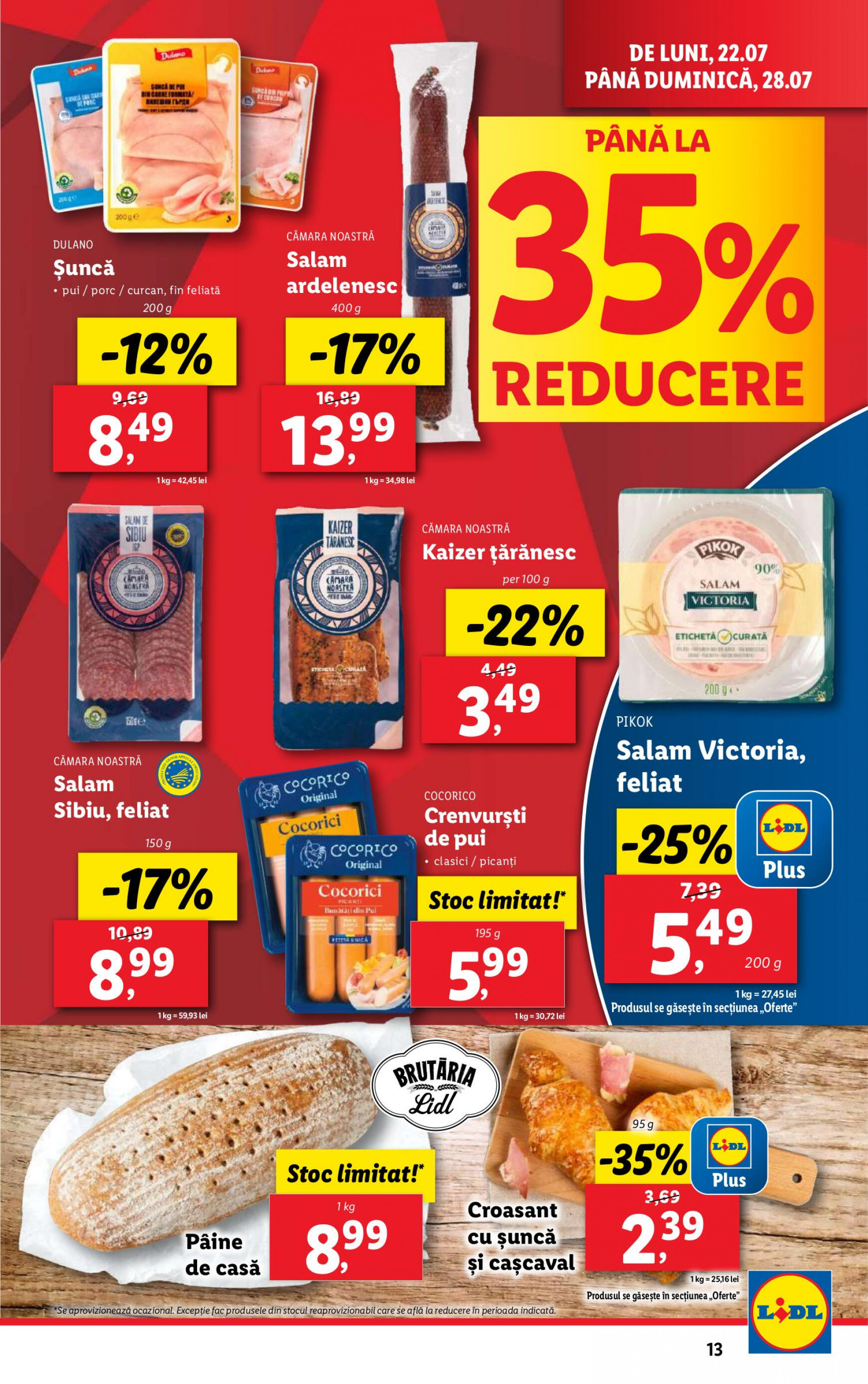 lidl - Catalog nou Lidl 22.07. - 28.07. - page: 13