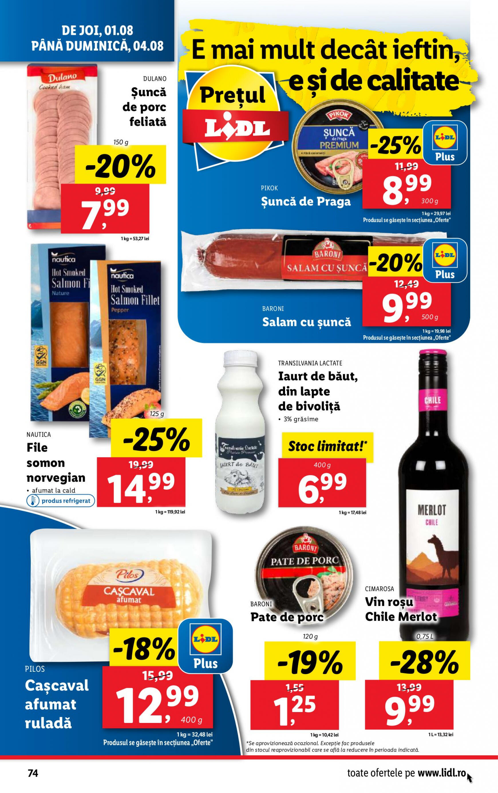 lidl - Catalog nou Lidl 29.07. - 04.08. - page: 74