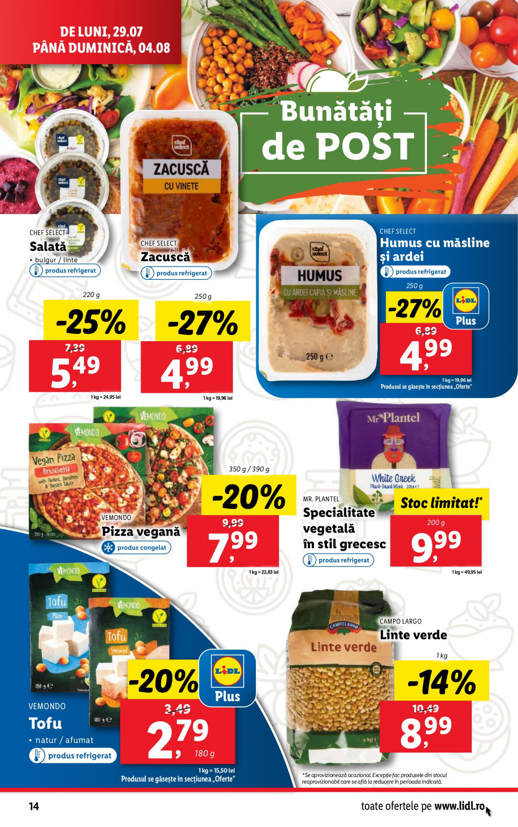 lidl - Catalog nou Lidl 29.07. - 04.08. - page: 14