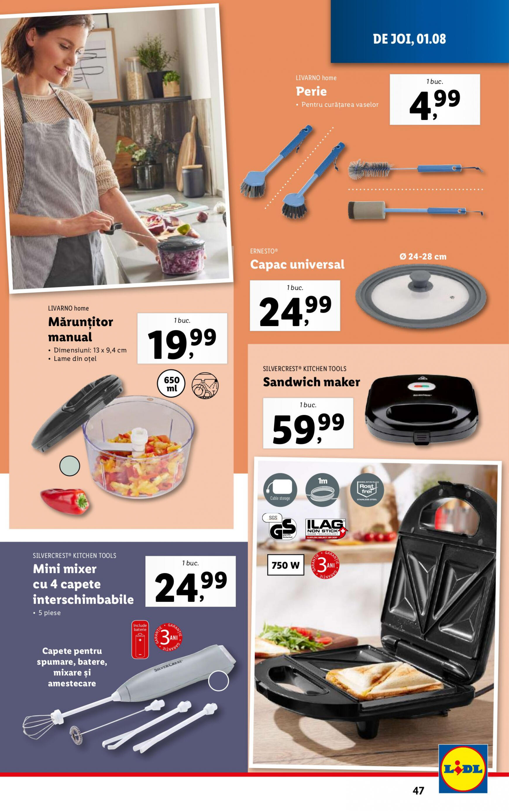 lidl - Catalog nou Lidl 29.07. - 04.08. - page: 47