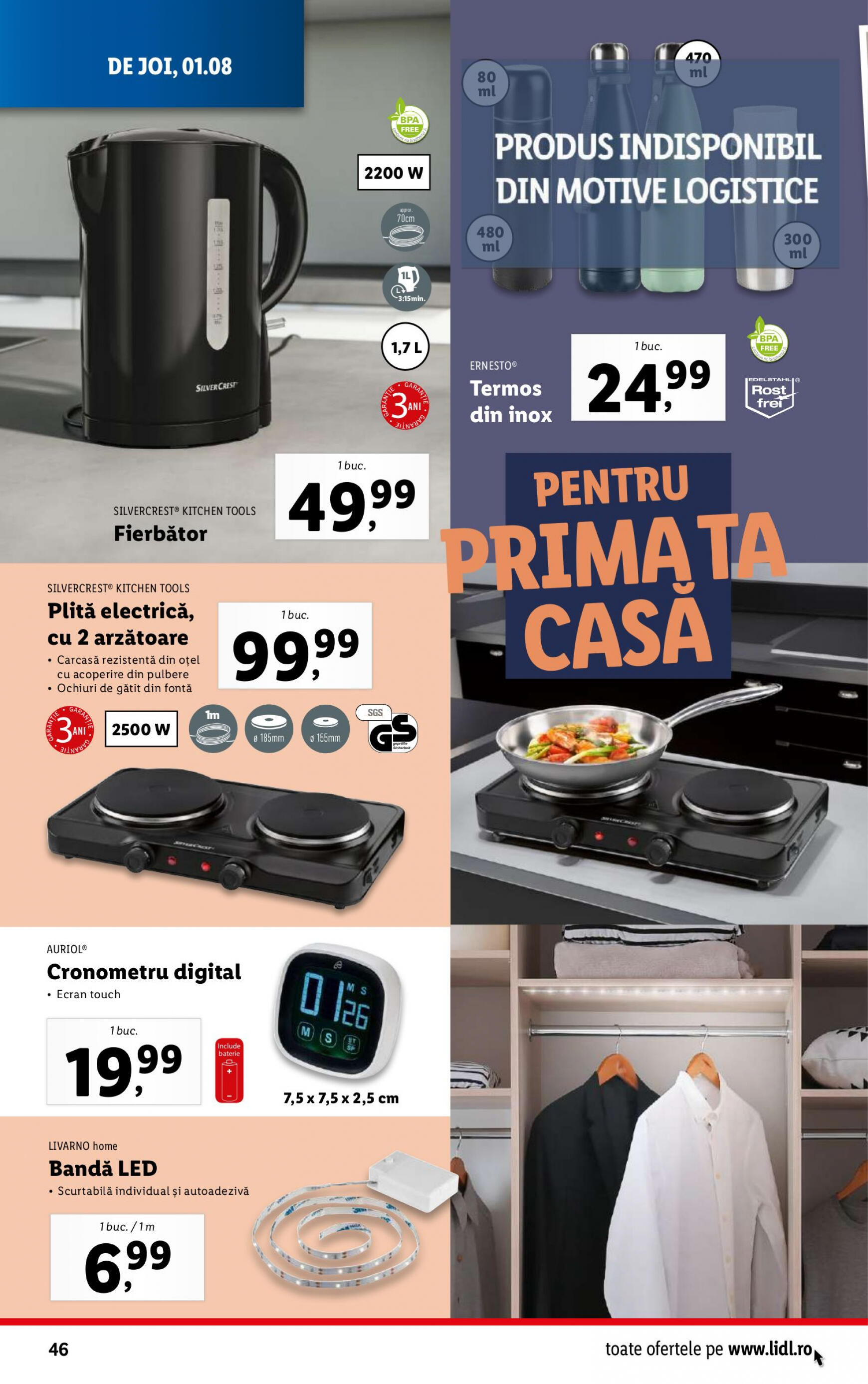 lidl - Catalog nou Lidl 29.07. - 04.08. - page: 46