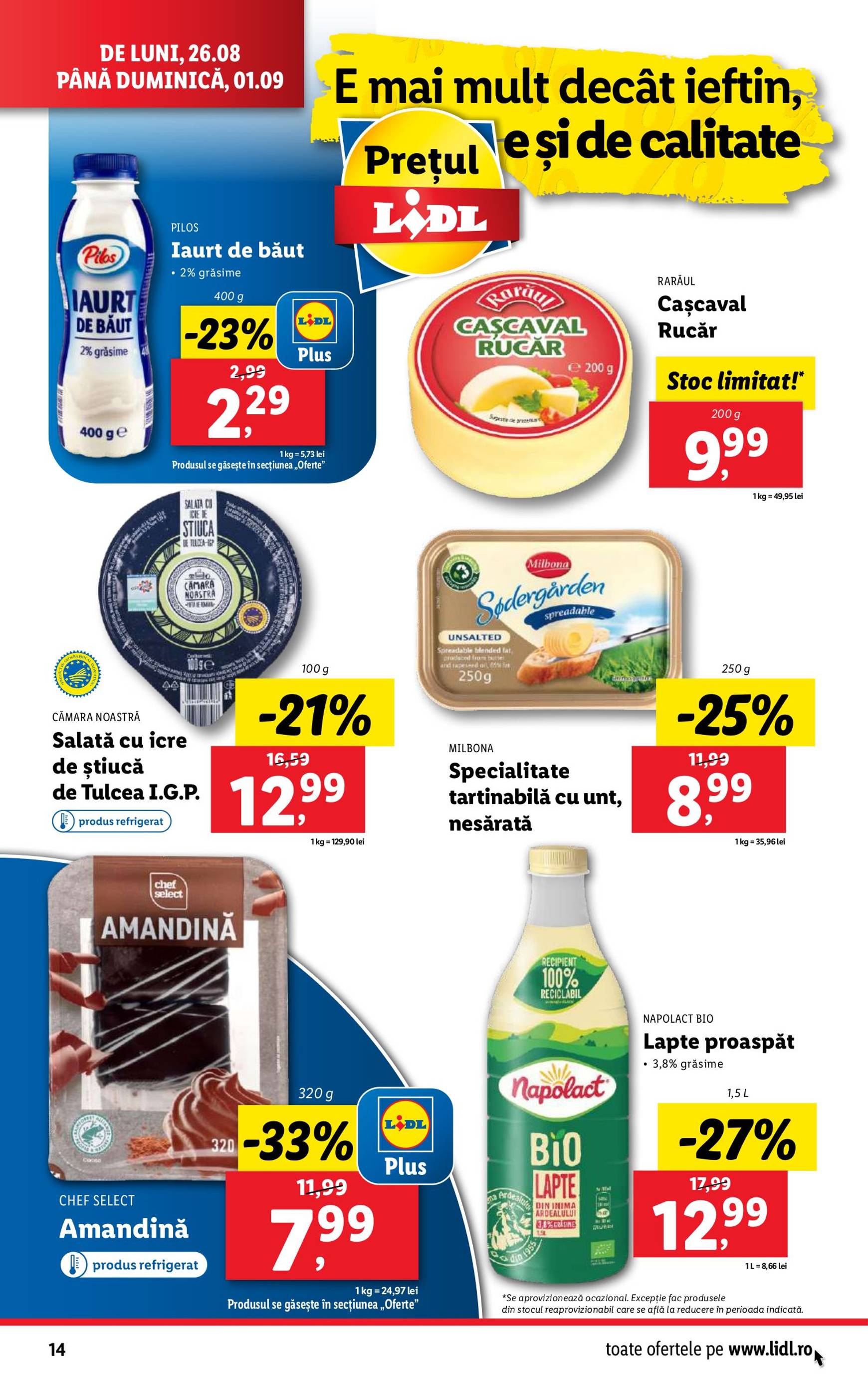 lidl - Catalog nou Lidl 26.08. - 01.09. - page: 14