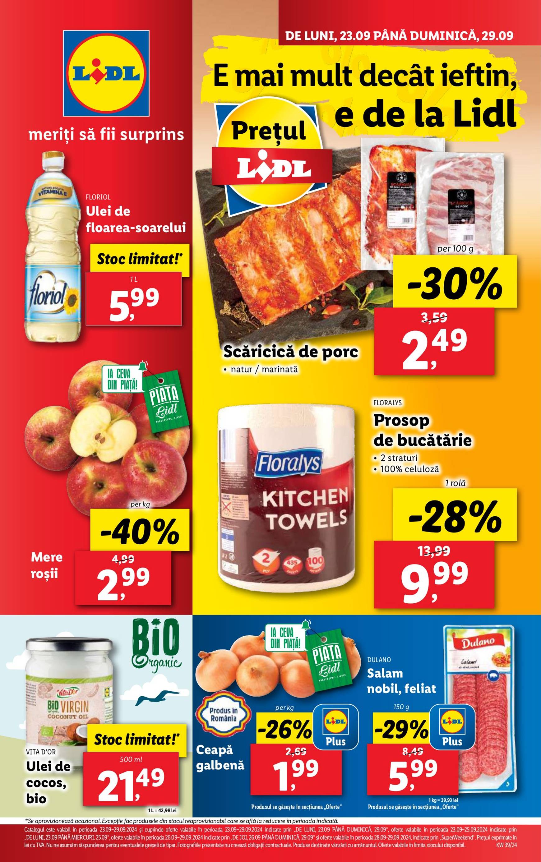 lidl - Catalog nou Lidl 23.09. - 29.09. - page: 1