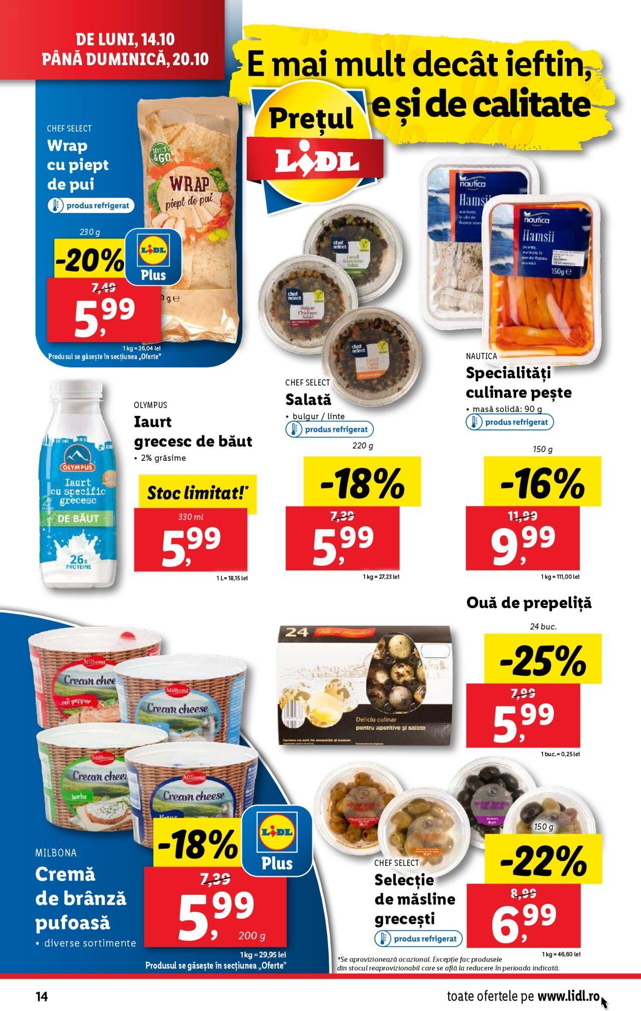 lidl - Catalog LIDL 14.10.2024 - 20.10.2024 - page: 14