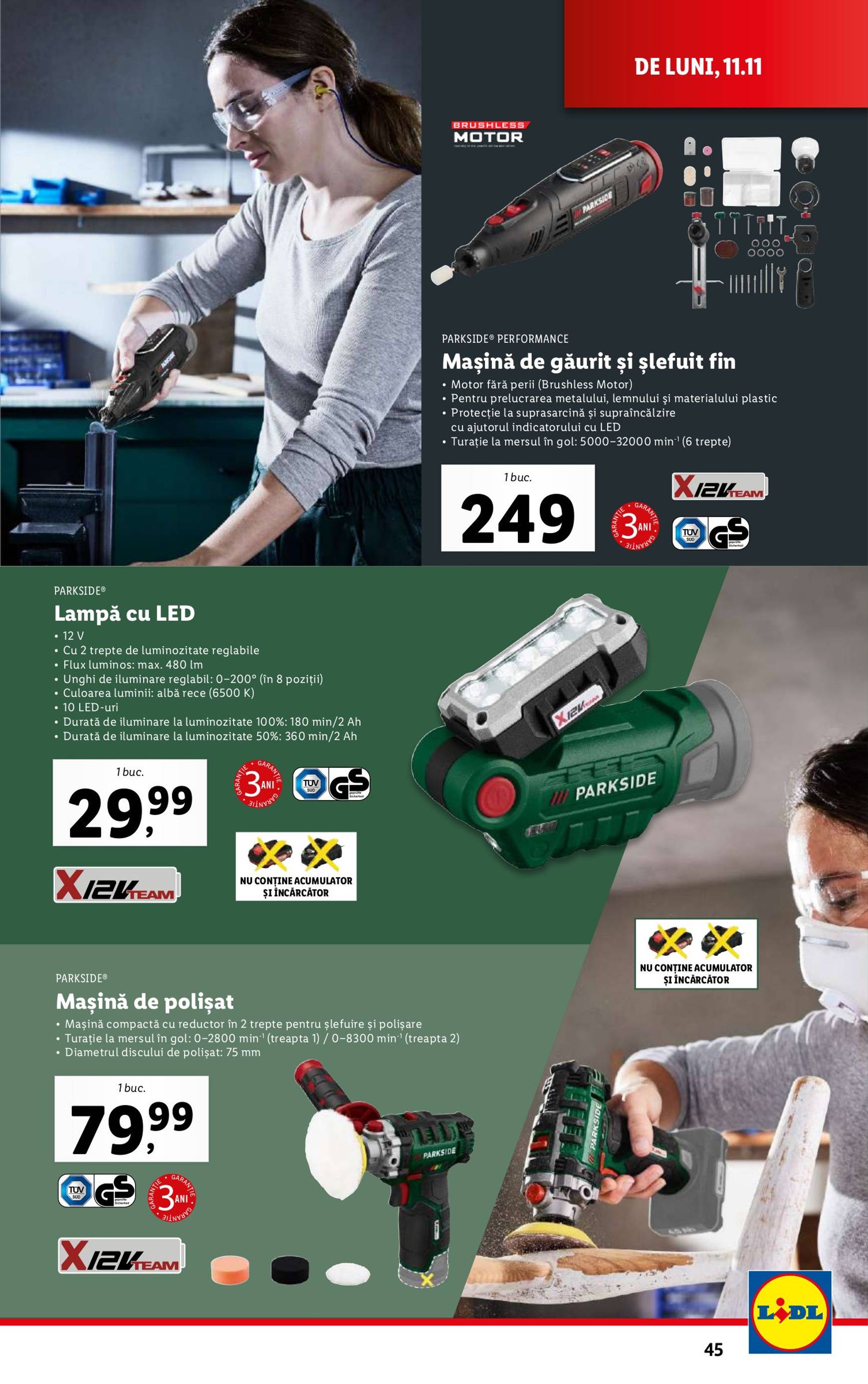 lidl - Catalog Lidl valabil din 11.11. - 17.11. - page: 45