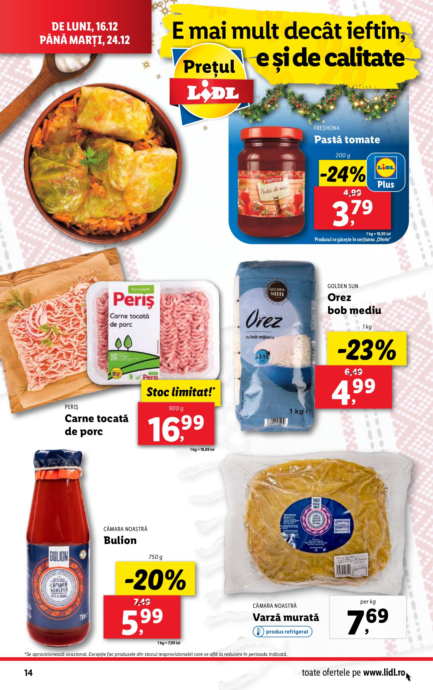 lidl - Catalog Lidl valabil din 16.12. - 24.12. - page: 14