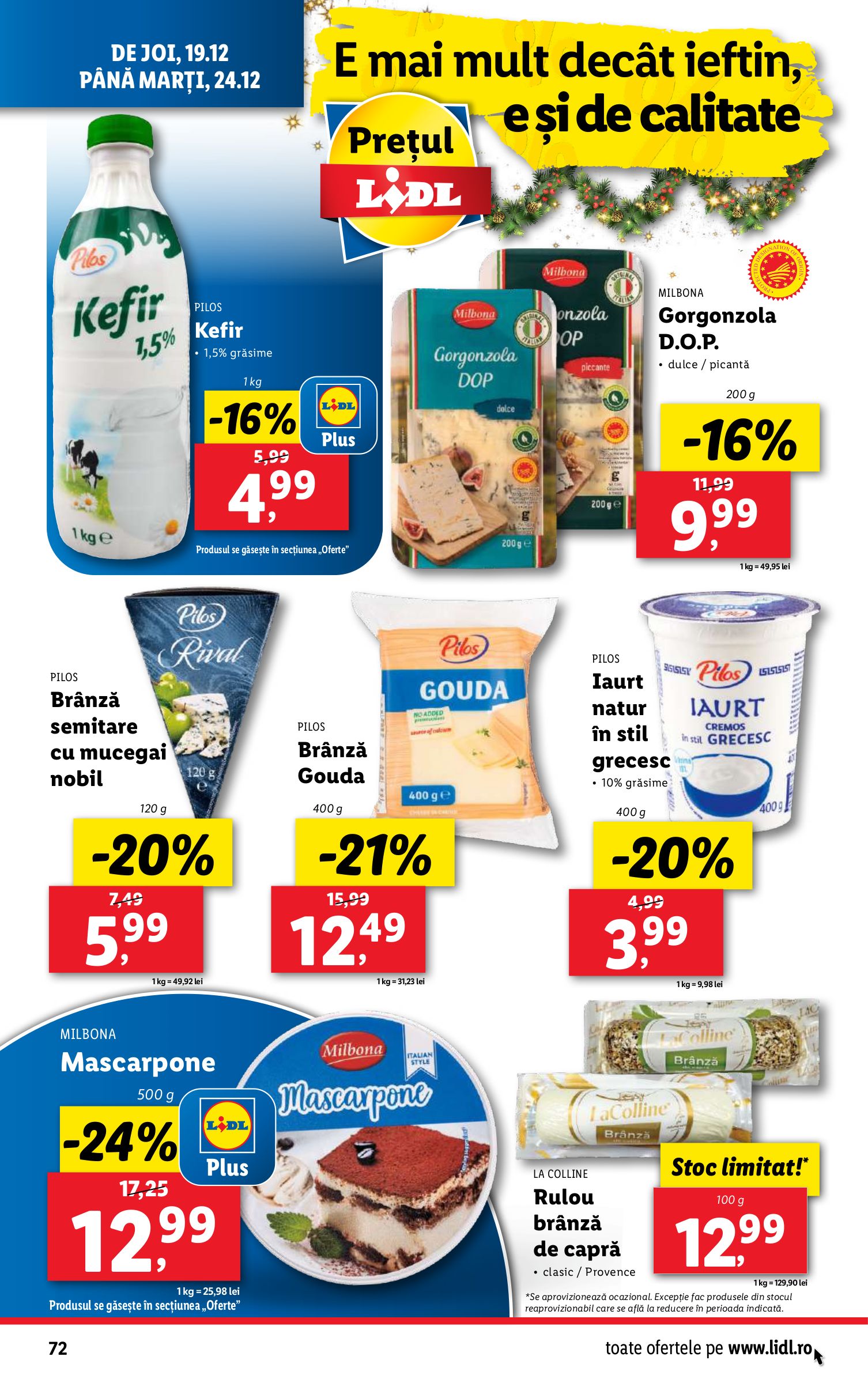 lidl - Catalog Lidl valabil din 16.12. - 24.12. - page: 72