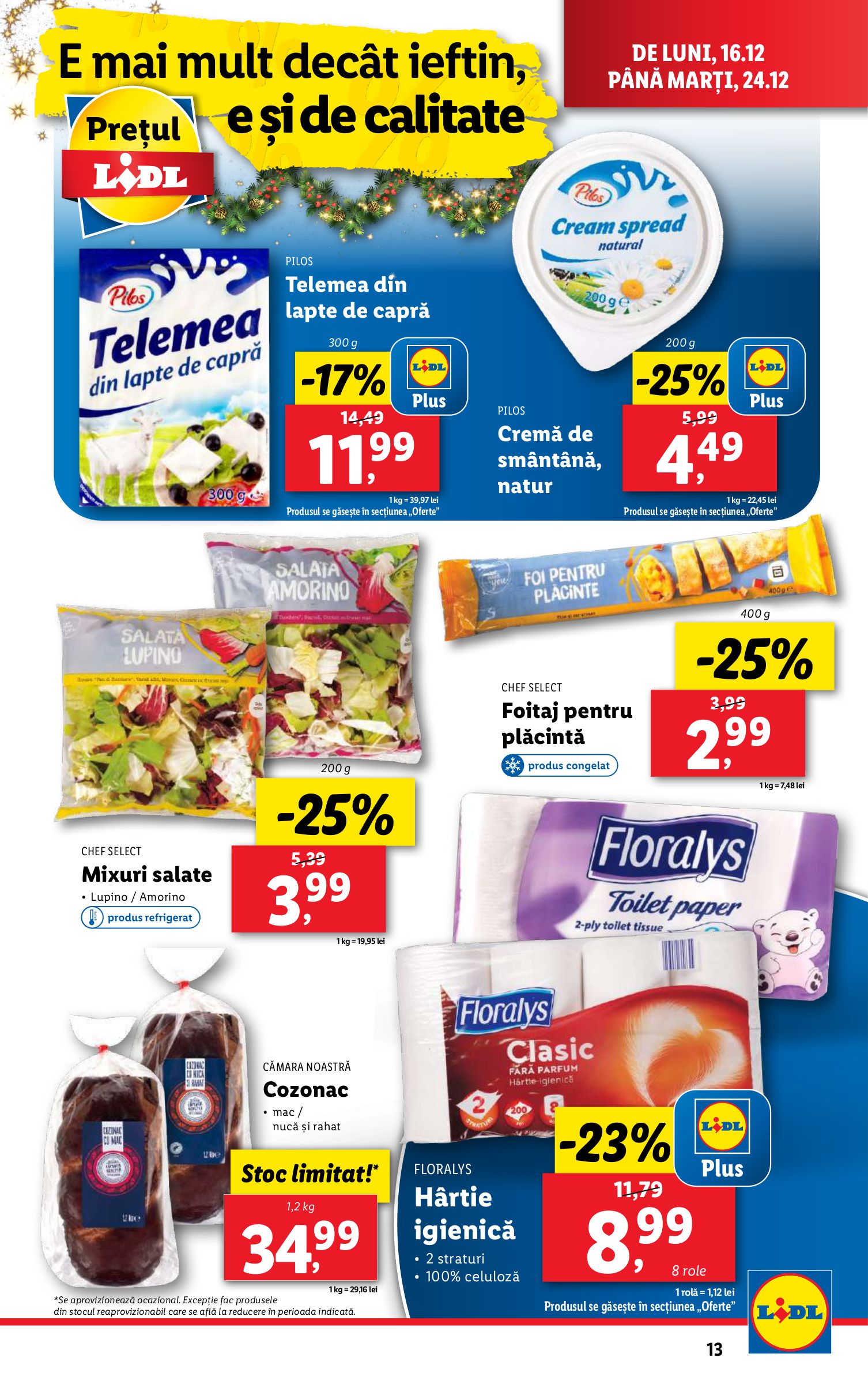 lidl - Catalog Lidl valabil din 16.12. - 24.12. - page: 13