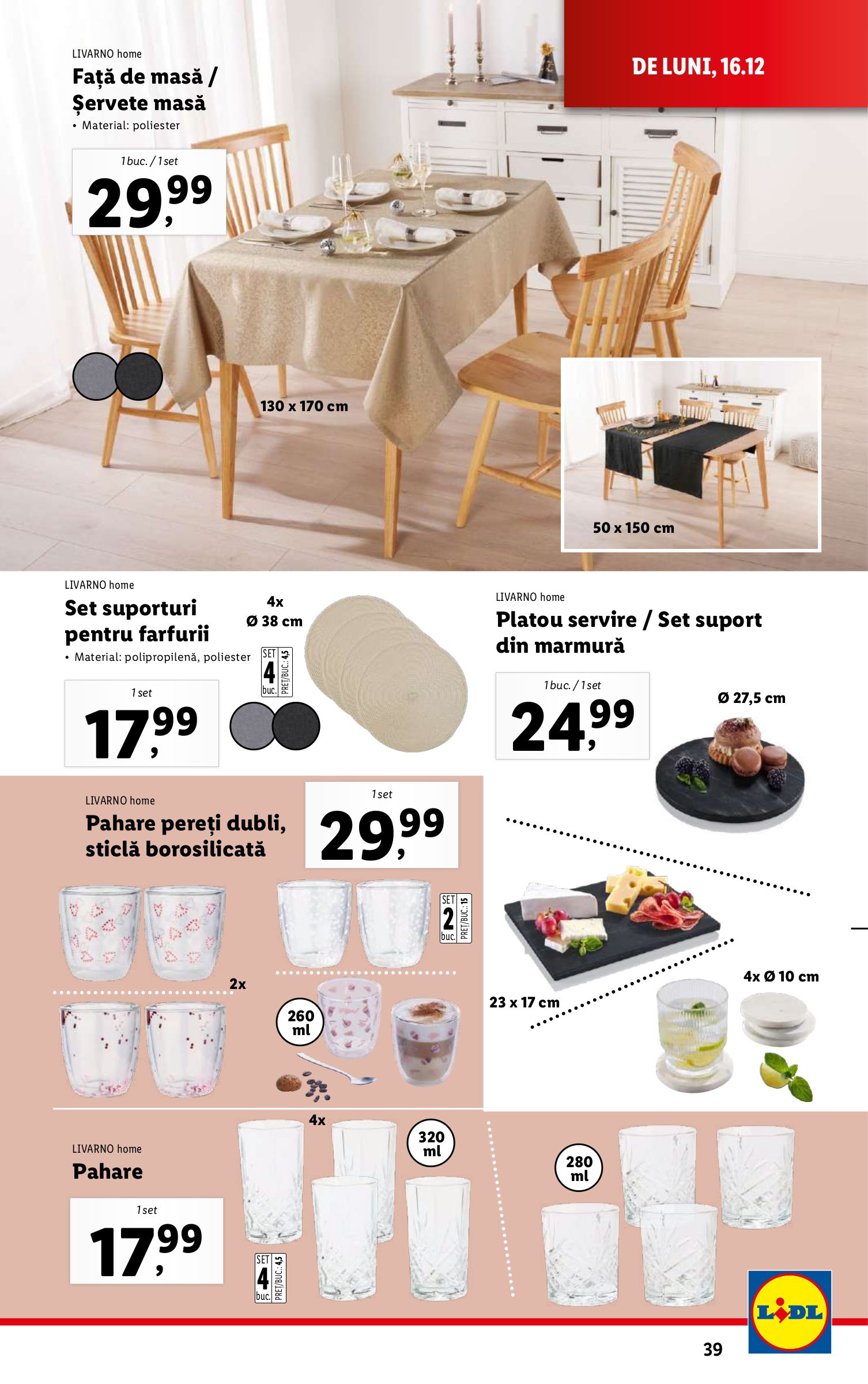 lidl - Catalog Lidl valabil din 16.12. - 24.12. - page: 39