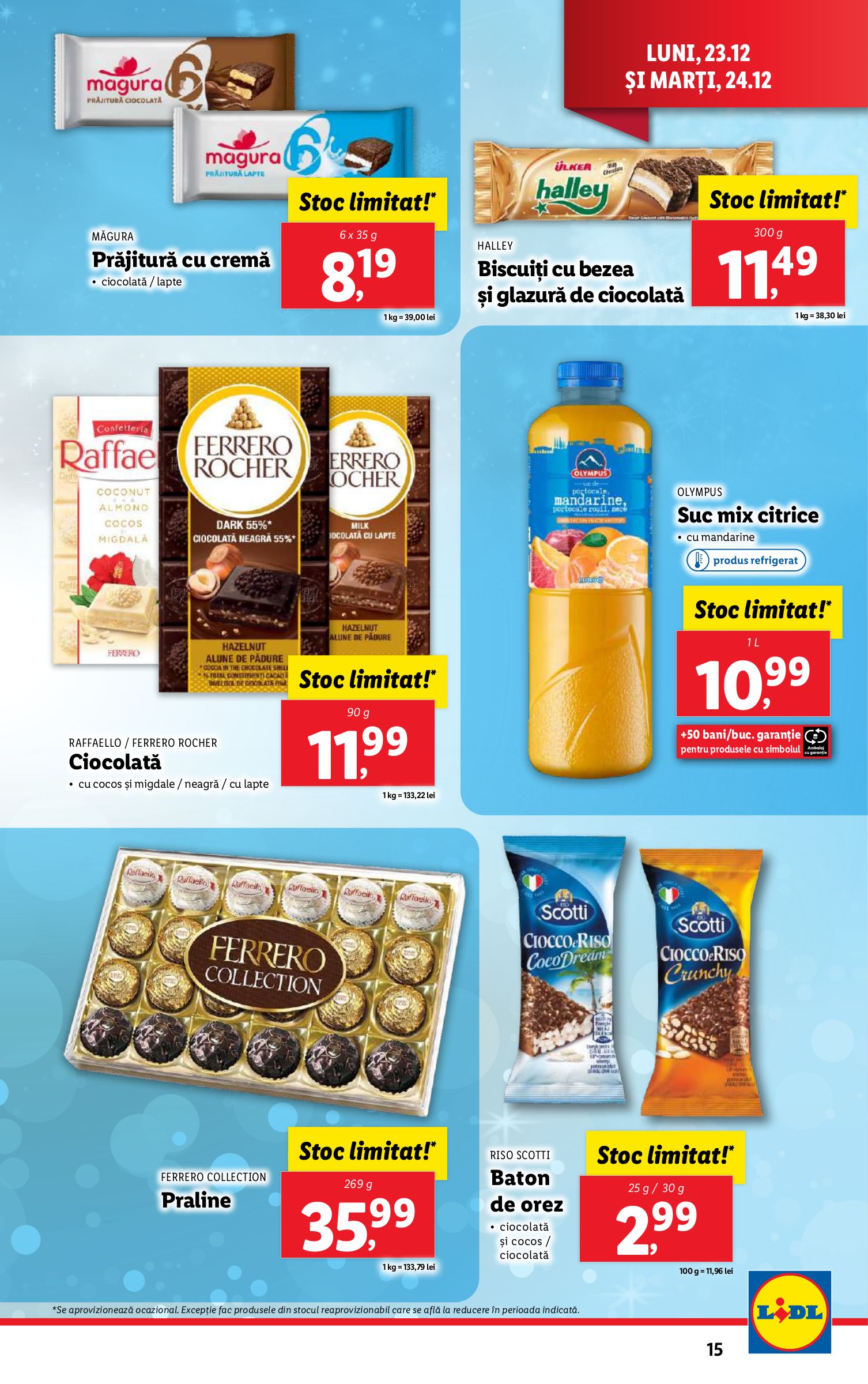 lidl - Catalog Lidl valabil din 23.12. - 24.12. - page: 15