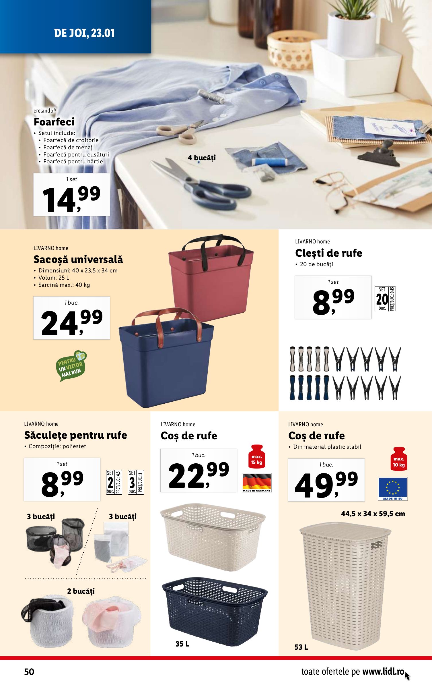 lidl - Catalog Lidl valabil din 20.01. - 26.01. - page: 50