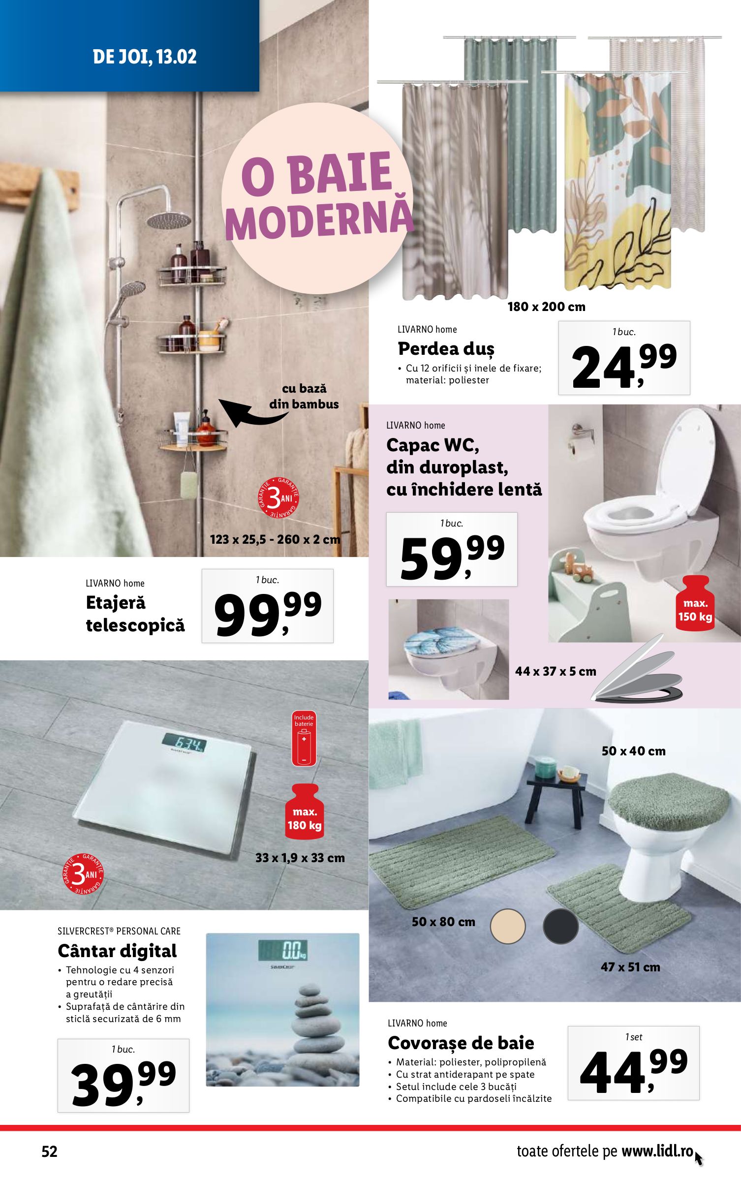 lidl - Catalog Lidl valabil din 10.02. - 16.02. - page: 52