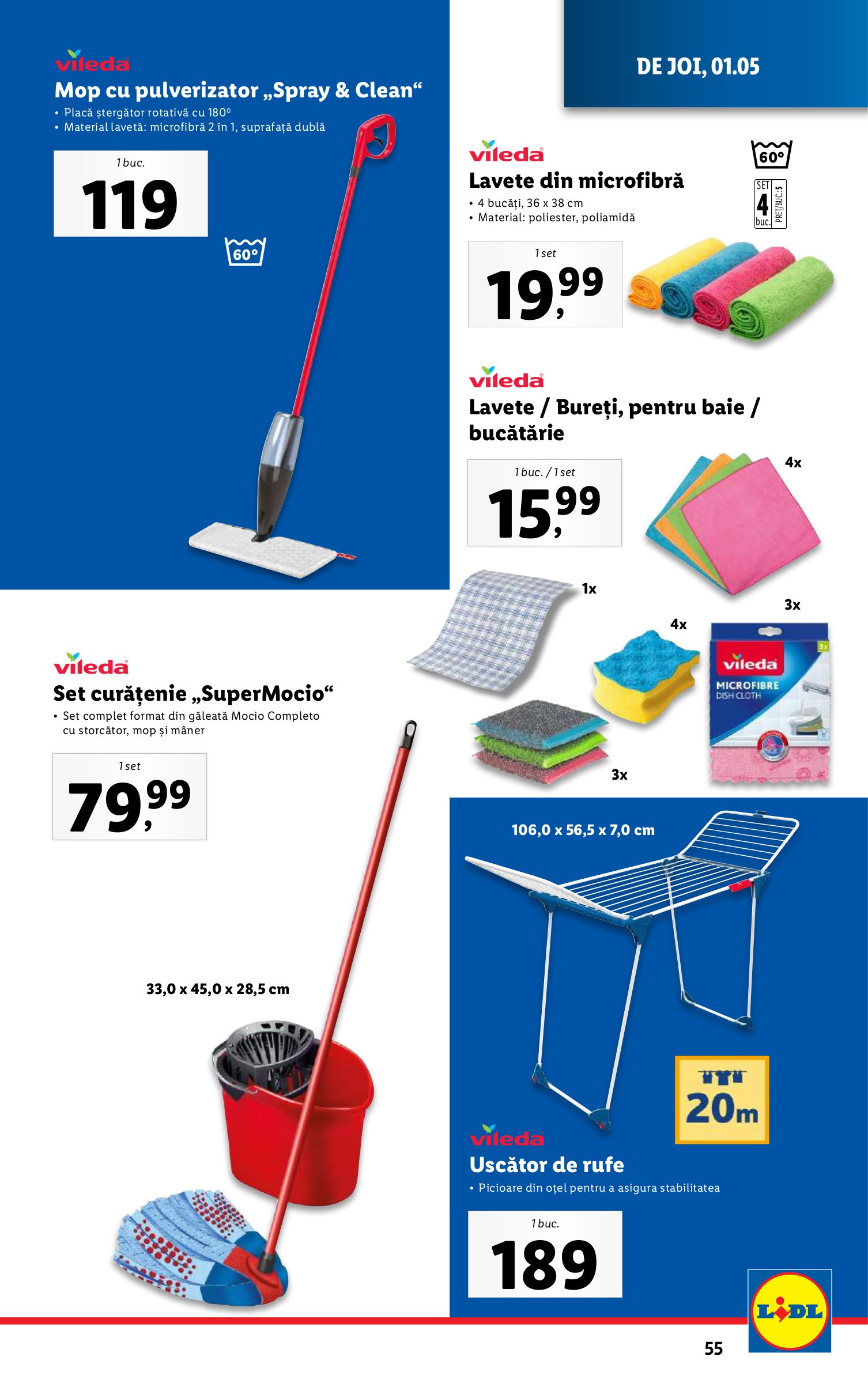 lidl - Catalog Lidl valabil din 28.04. - 04.05. - page: 55 lidl - Catalog Lidl valabil din 28.04. - 04.05. - page: 55