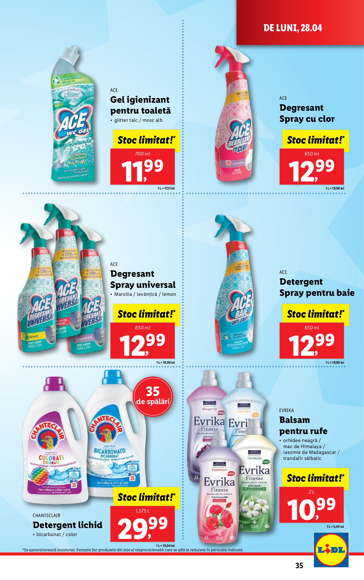 lidl - Catalog Lidl valabil din 28.04. - 04.05. - page: 35 lidl - Catalog Lidl valabil din 28.04. - 04.05. - page: 35