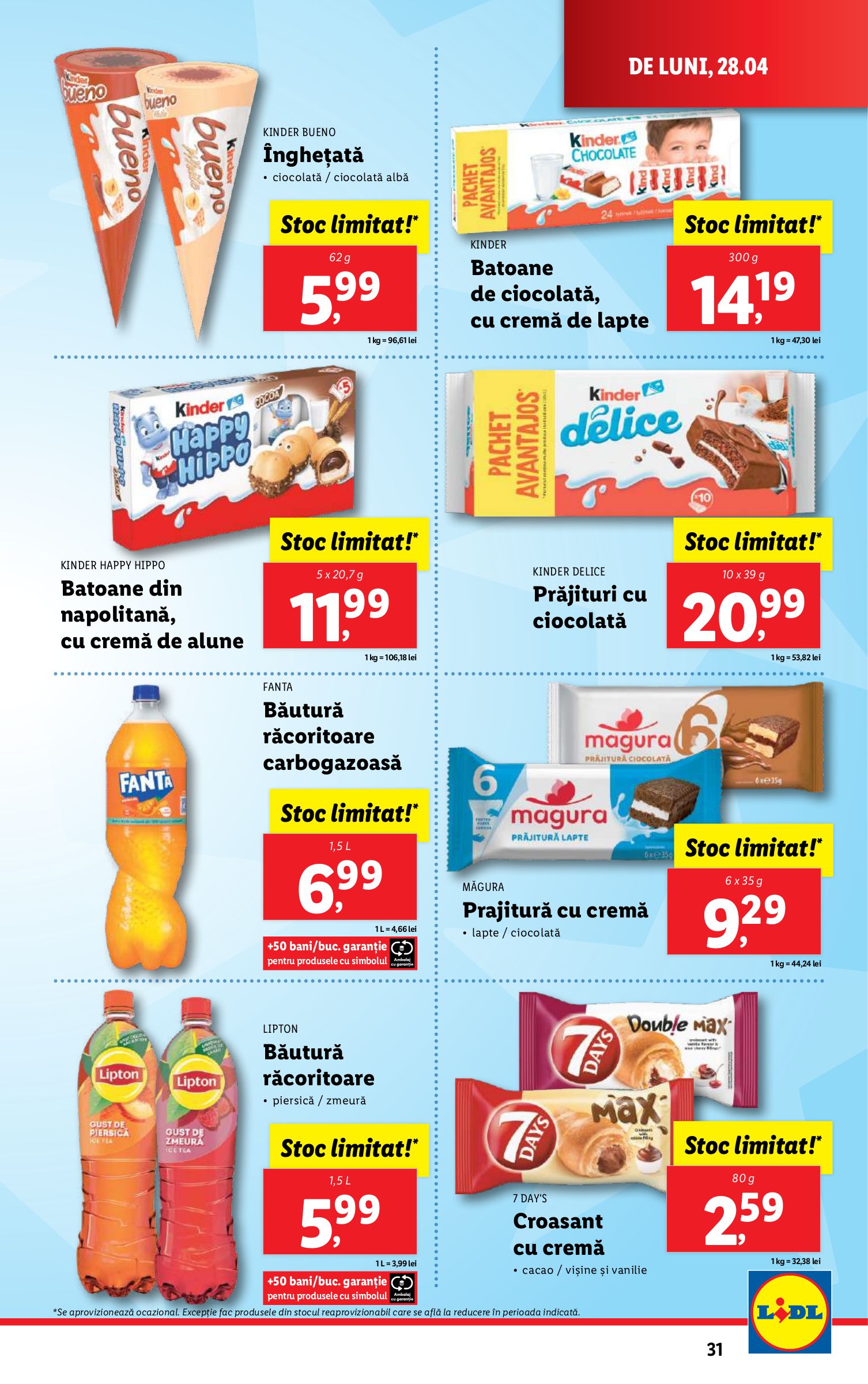 lidl - Catalog Lidl valabil din 28.04. - 04.05. - page: 31 lidl - Catalog Lidl valabil din 28.04. - 04.05. - page: 31