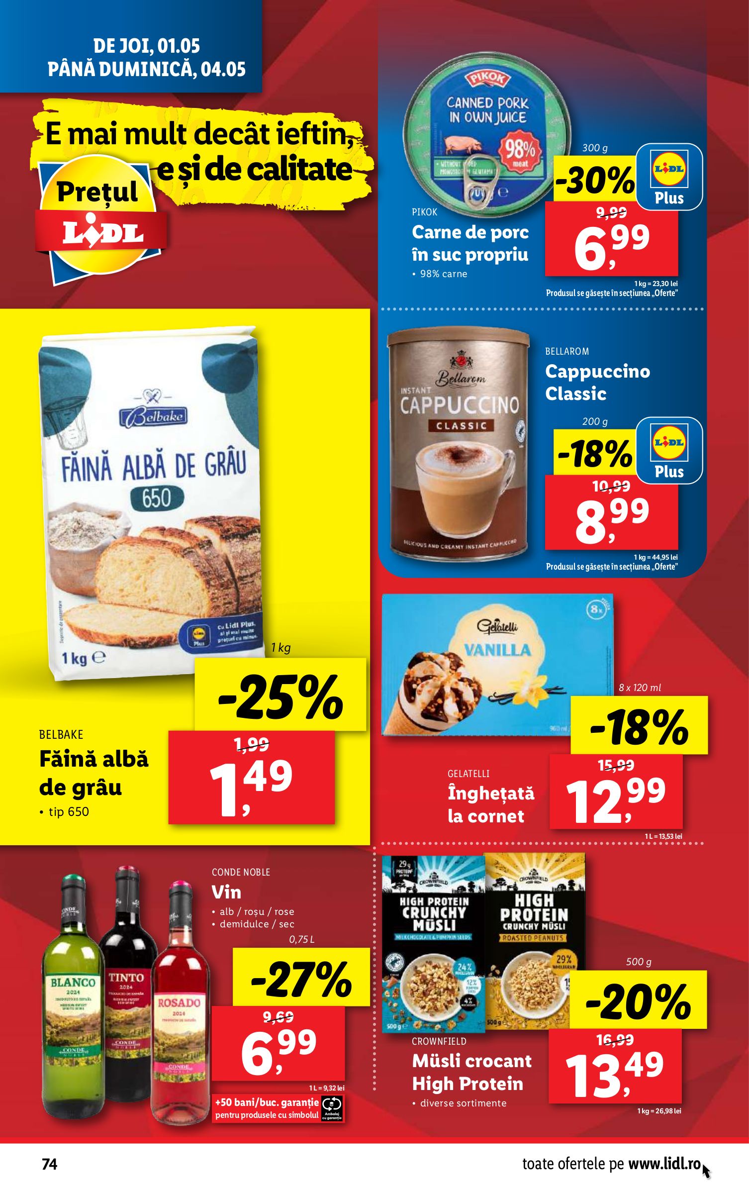 lidl - Catalog Lidl valabil din 28.04. - 04.05. - page: 74 lidl - Catalog Lidl valabil din 28.04. - 04.05. - page: 74