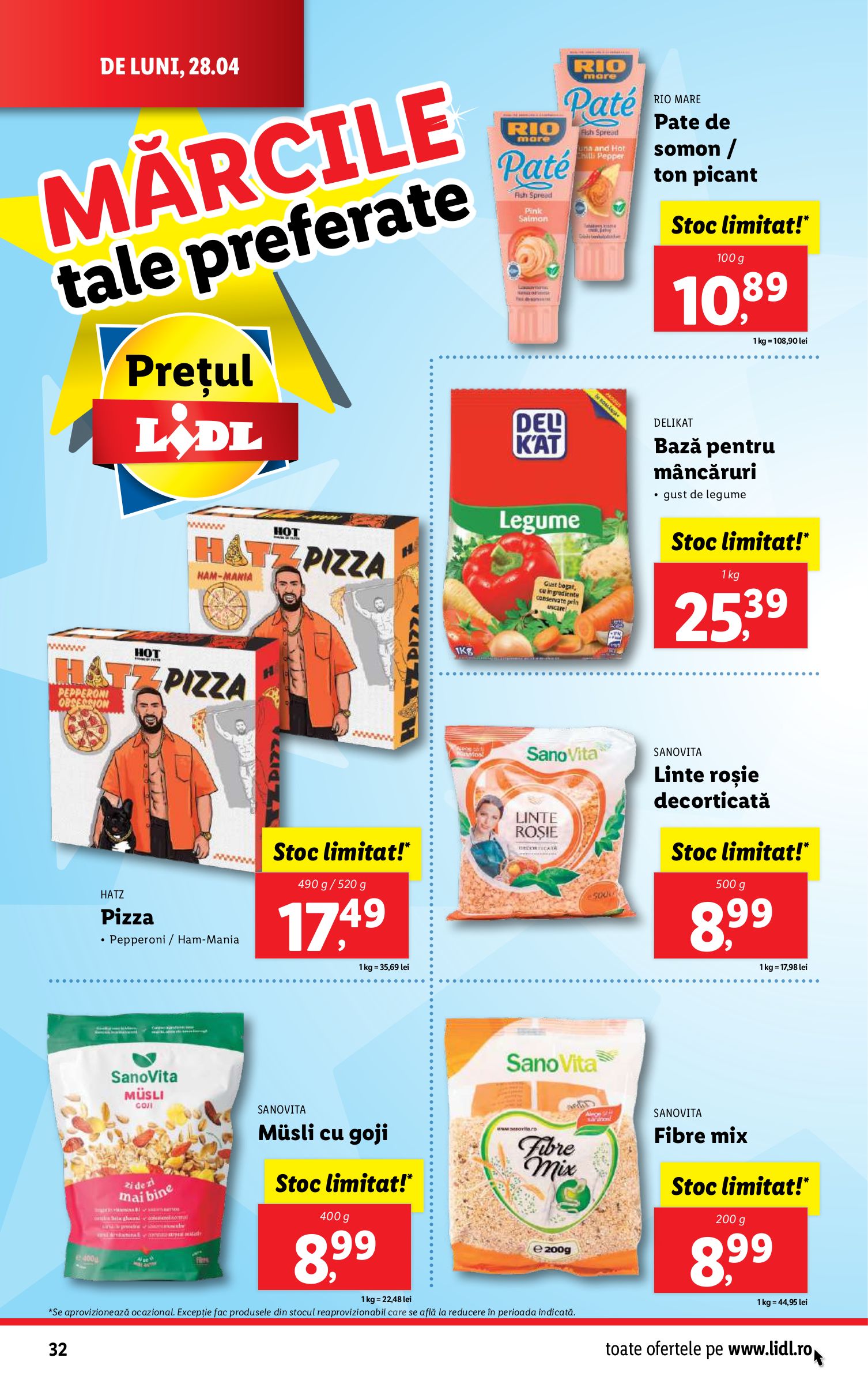 lidl - Catalog Lidl valabil din 28.04. - 04.05. - page: 32 lidl - Catalog Lidl valabil din 28.04. - 04.05. - page: 32