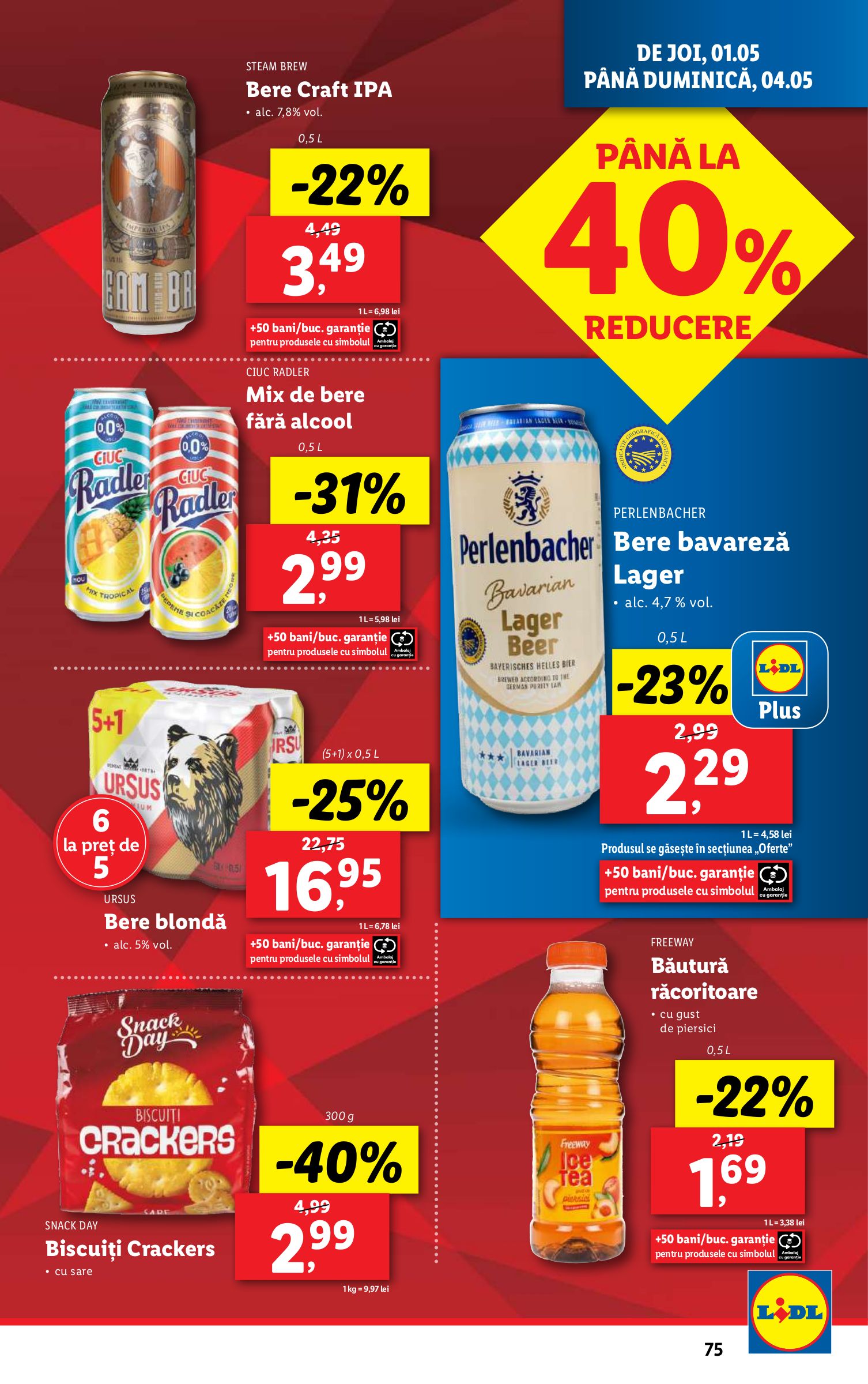 lidl - Catalog Lidl valabil din 28.04. - 04.05. - page: 75 lidl - Catalog Lidl valabil din 28.04. - 04.05. - page: 75