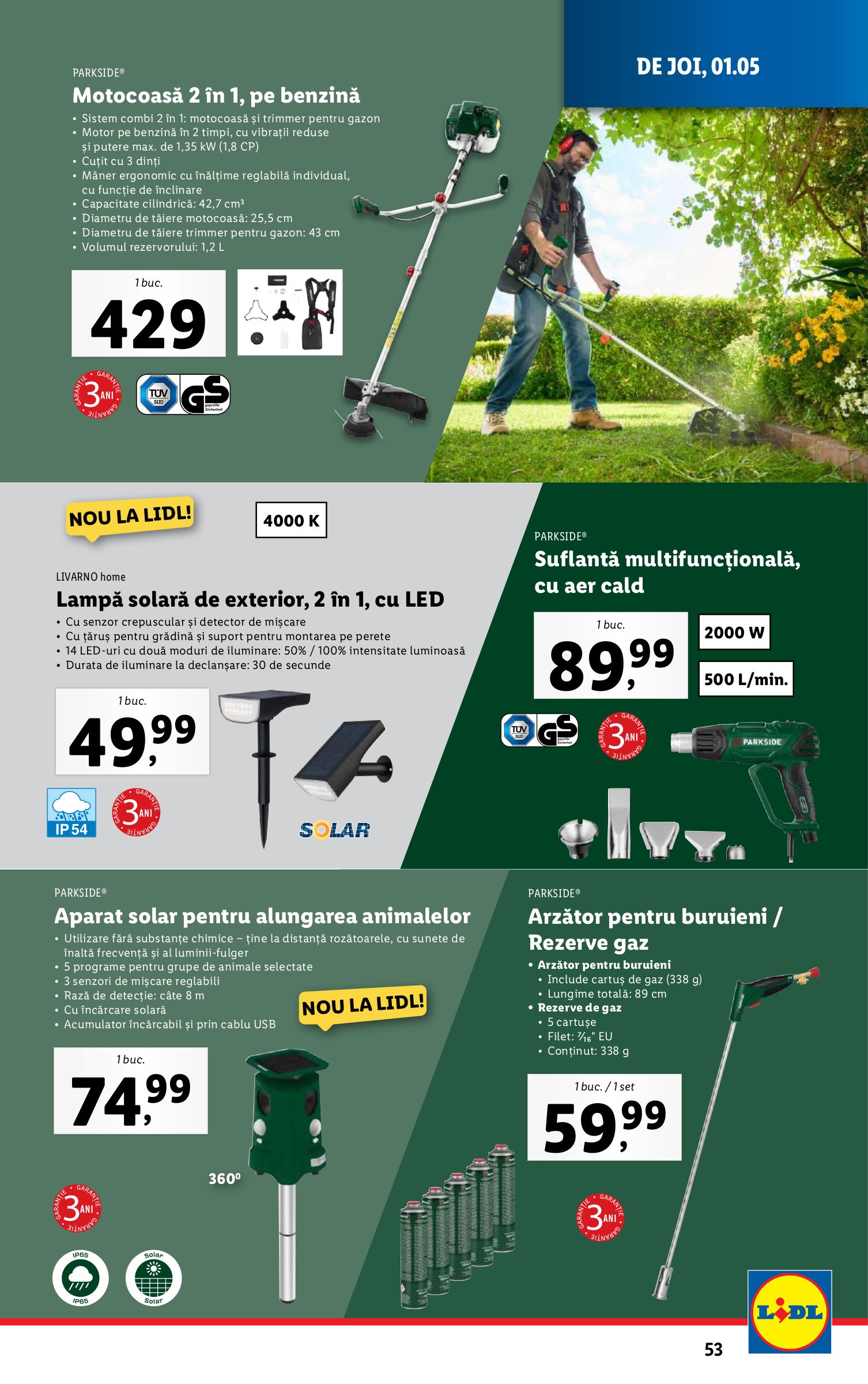 lidl - Catalog Lidl valabil din 28.04. - 04.05. - page: 53 lidl - Catalog Lidl valabil din 28.04. - 04.05. - page: 53