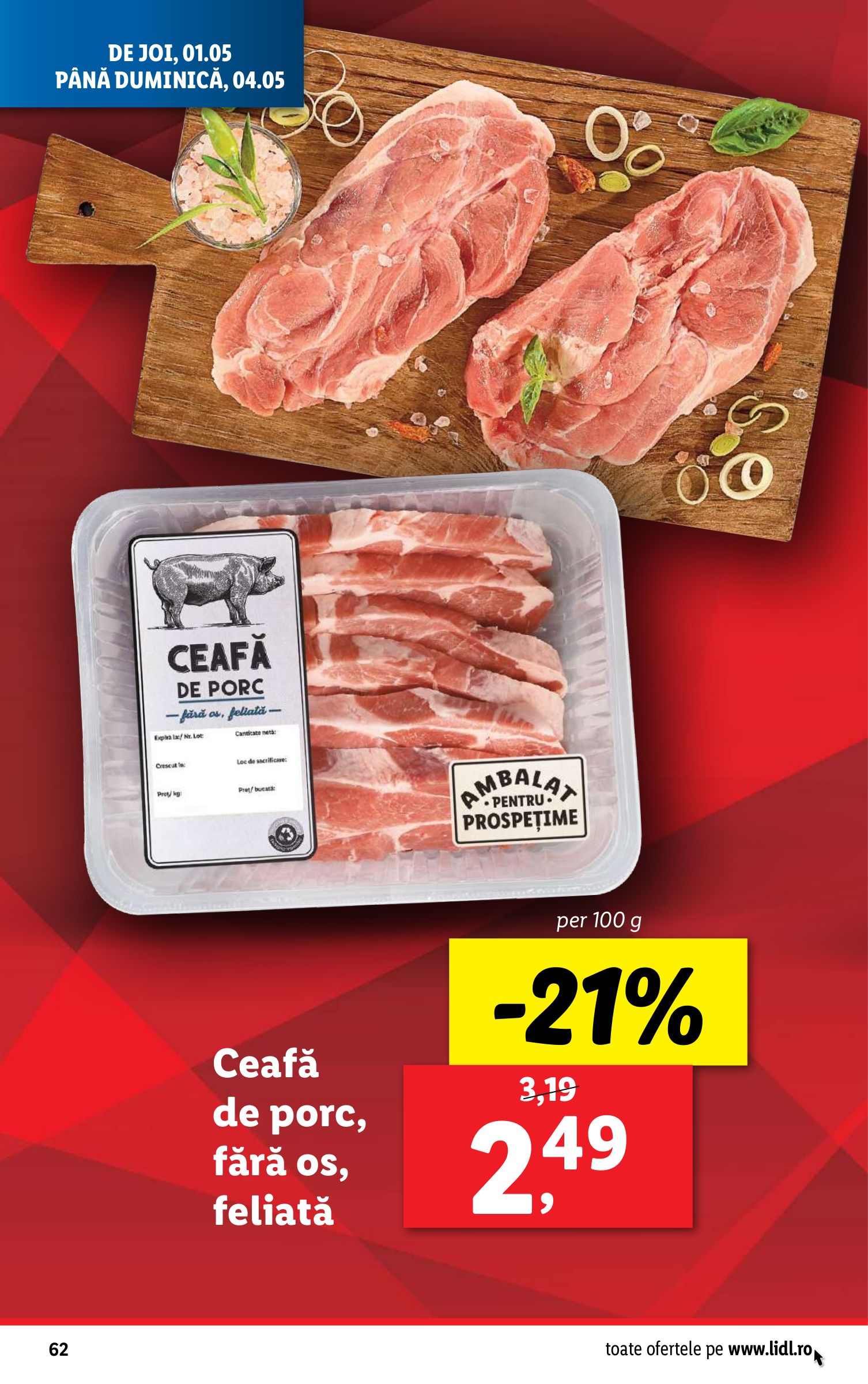 lidl - Catalog Lidl valabil din 28.04. - 04.05. - page: 62 lidl - Catalog Lidl valabil din 28.04. - 04.05. - page: 62