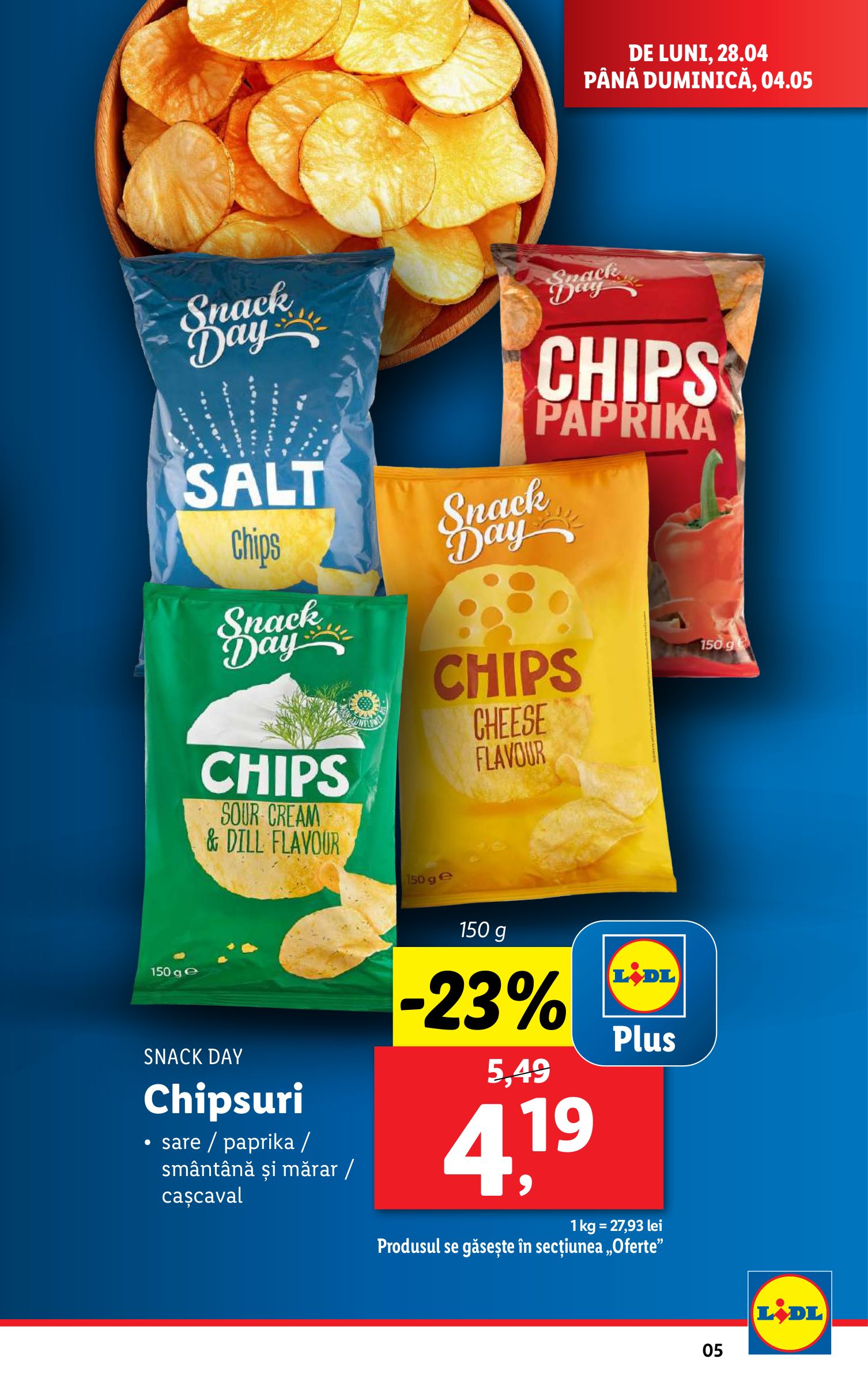 lidl - Catalog Lidl valabil din 28.04. - 04.05. - page: 5 lidl - Catalog Lidl valabil din 28.04. - 04.05. - page: 5