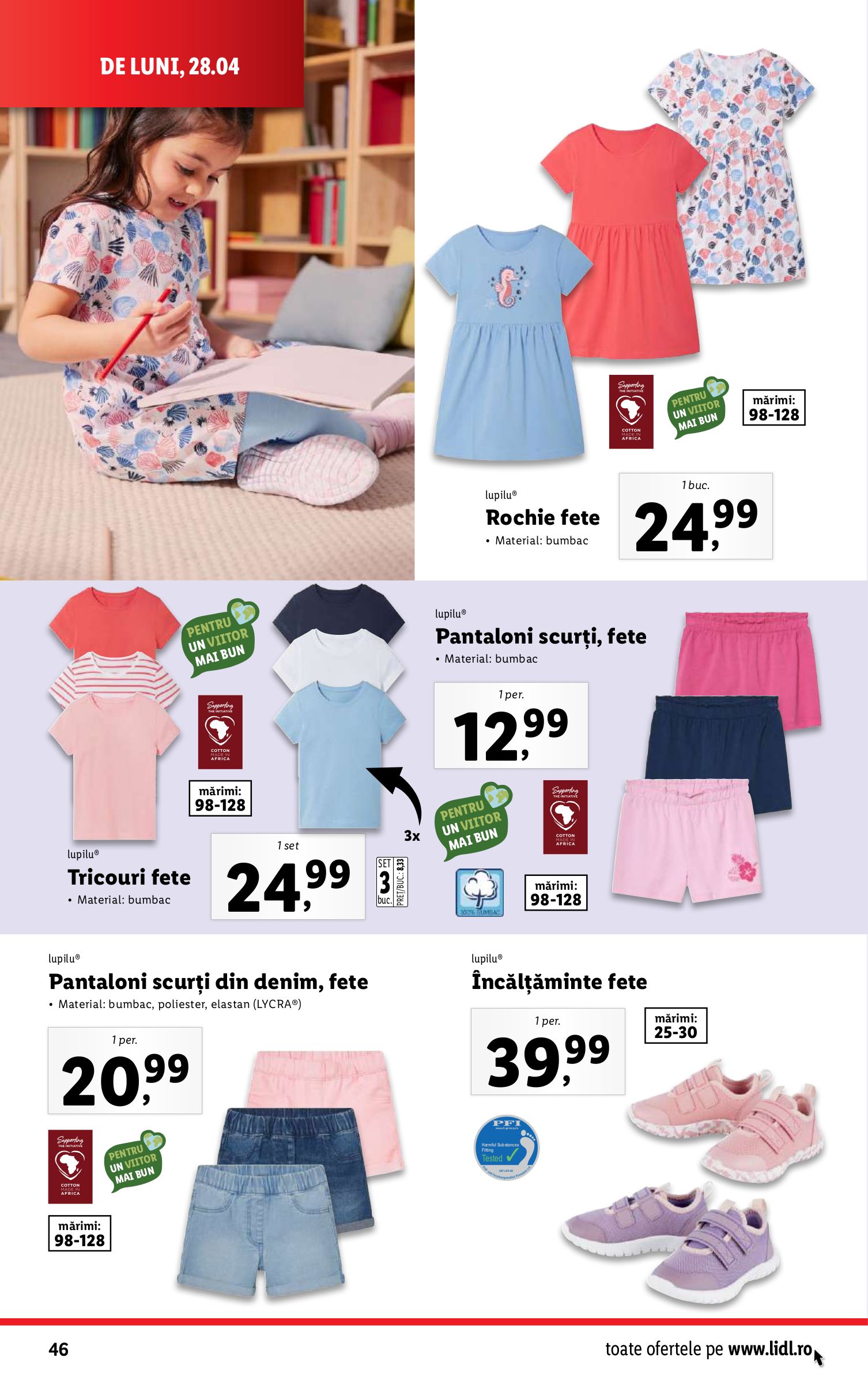 lidl - Catalog Lidl valabil din 28.04. - 04.05. - page: 46 lidl - Catalog Lidl valabil din 28.04. - 04.05. - page: 46