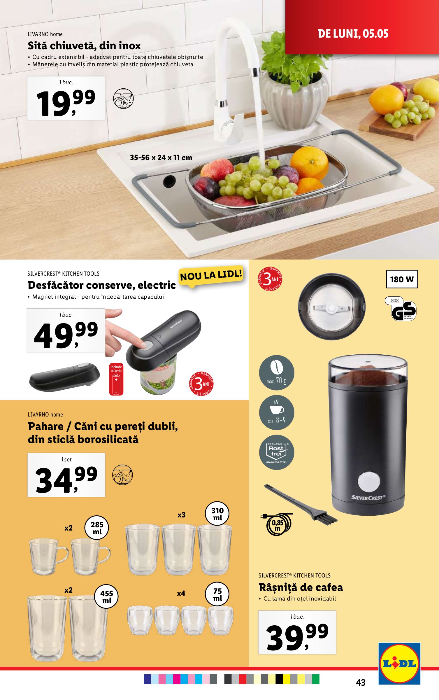 lidl - Catalog Lidl valabil din 05.05. - 11.05. - page: 43 lidl - Catalog Lidl valabil din 05.05. - 11.05. - page: 43