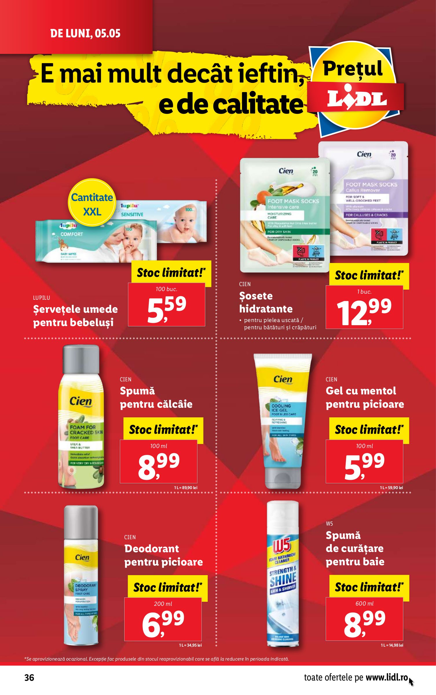 lidl - Catalog Lidl valabil din 05.05. - 11.05. - page: 36 lidl - Catalog Lidl valabil din 05.05. - 11.05. - page: 36