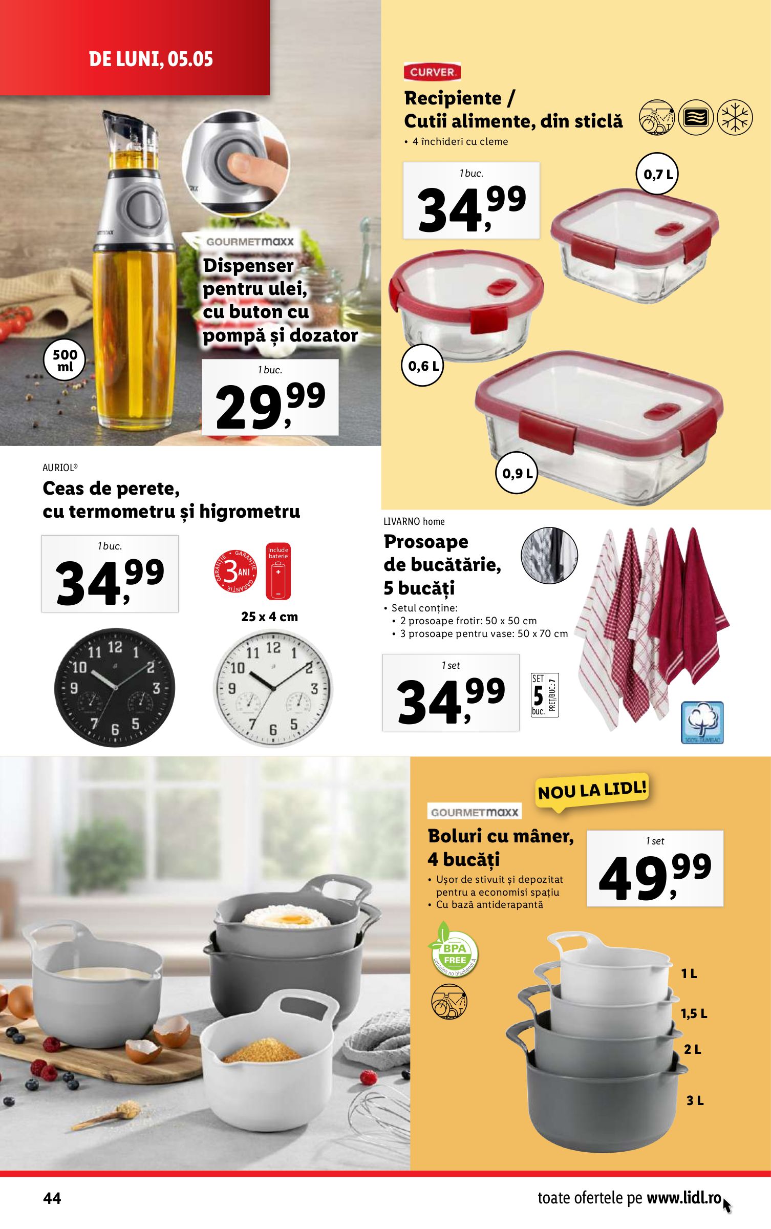 lidl - Catalog Lidl valabil din 05.05. - 11.05. - page: 44 lidl - Catalog Lidl valabil din 05.05. - 11.05. - page: 44
