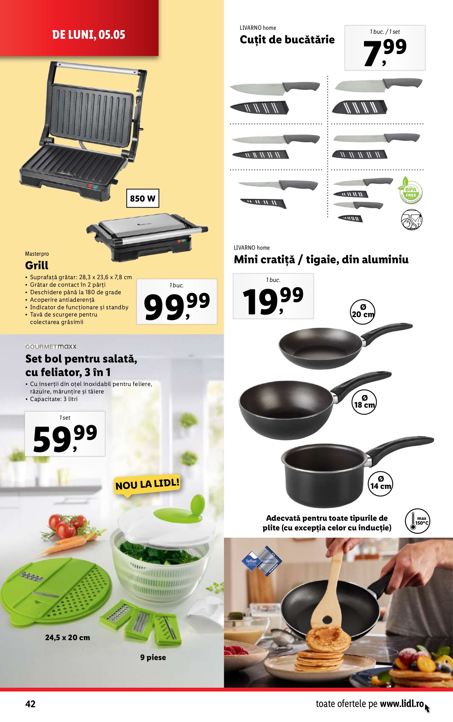 lidl - Catalog Lidl valabil din 05.05. - 11.05. - page: 42 lidl - Catalog Lidl valabil din 05.05. - 11.05. - page: 42