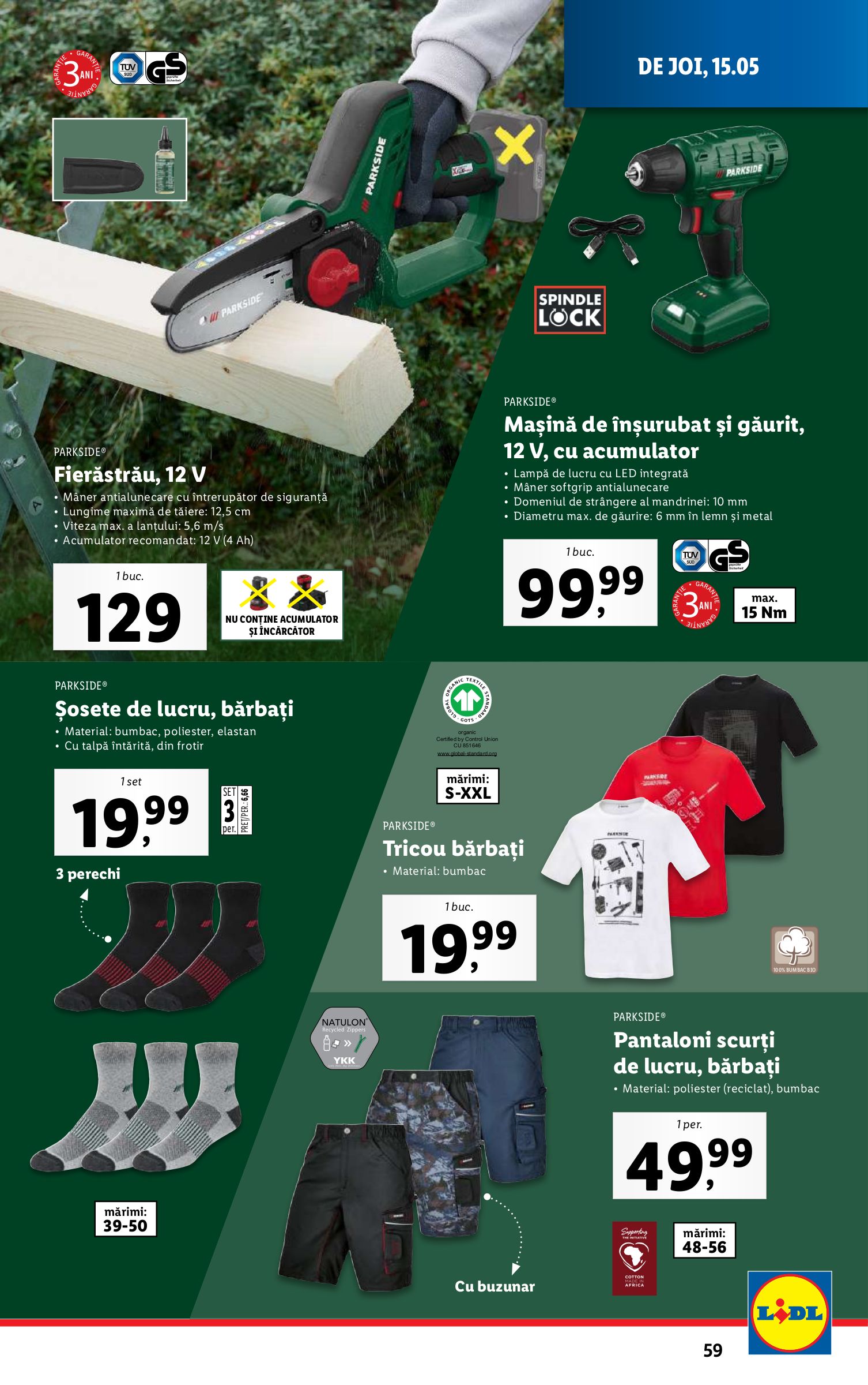 lidl - Catalog Lidl valabil din 12.05. - 18.05. - page: 59 lidl - Catalog Lidl valabil din 12.05. - 18.05. - page: 59