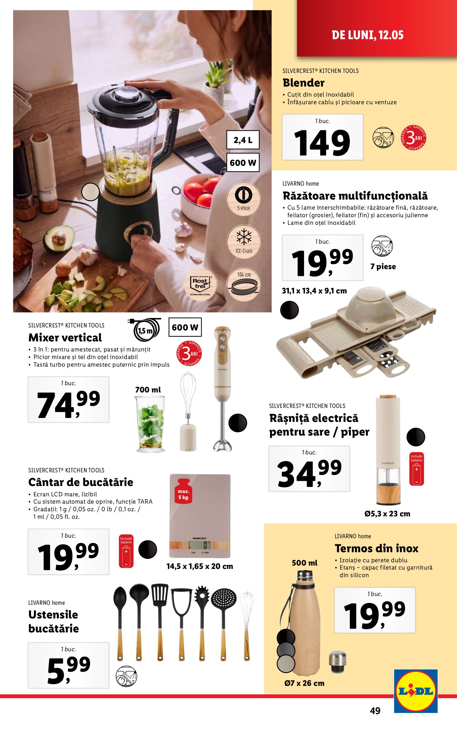 lidl - Catalog Lidl valabil din 12.05. - 18.05. - page: 49 lidl - Catalog Lidl valabil din 12.05. - 18.05. - page: 49