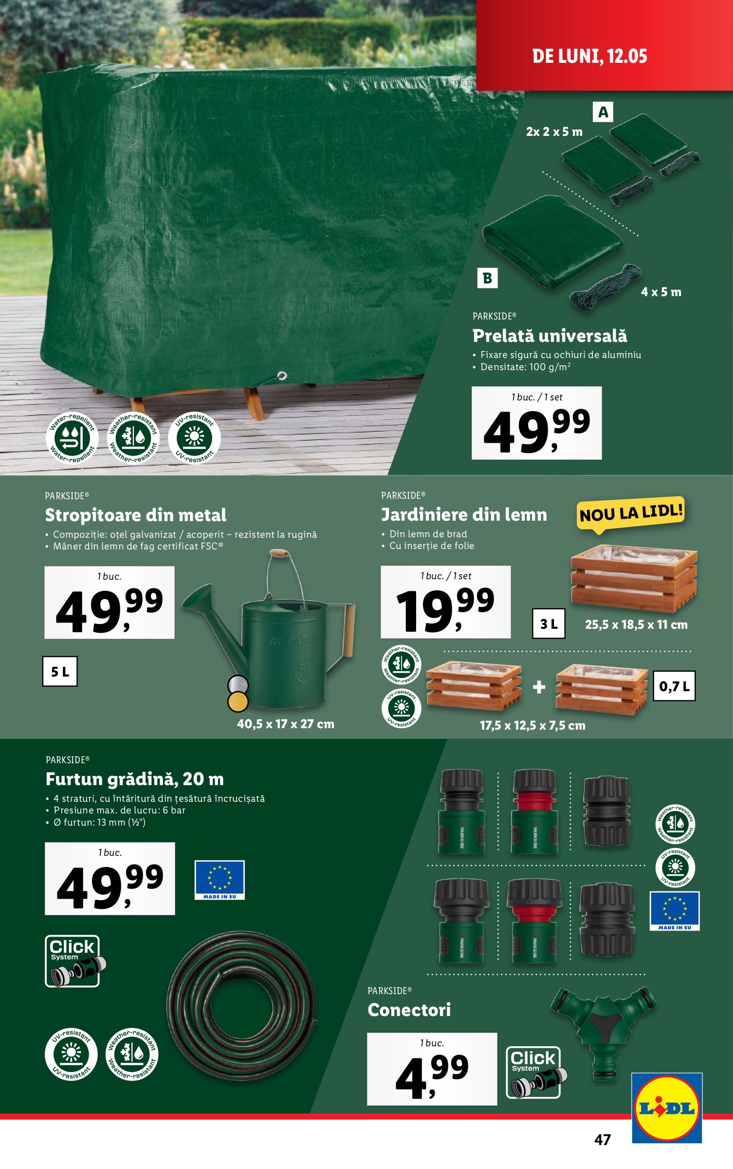 lidl - Catalog Lidl valabil din 12.05. - 18.05. - page: 47 lidl - Catalog Lidl valabil din 12.05. - 18.05. - page: 47