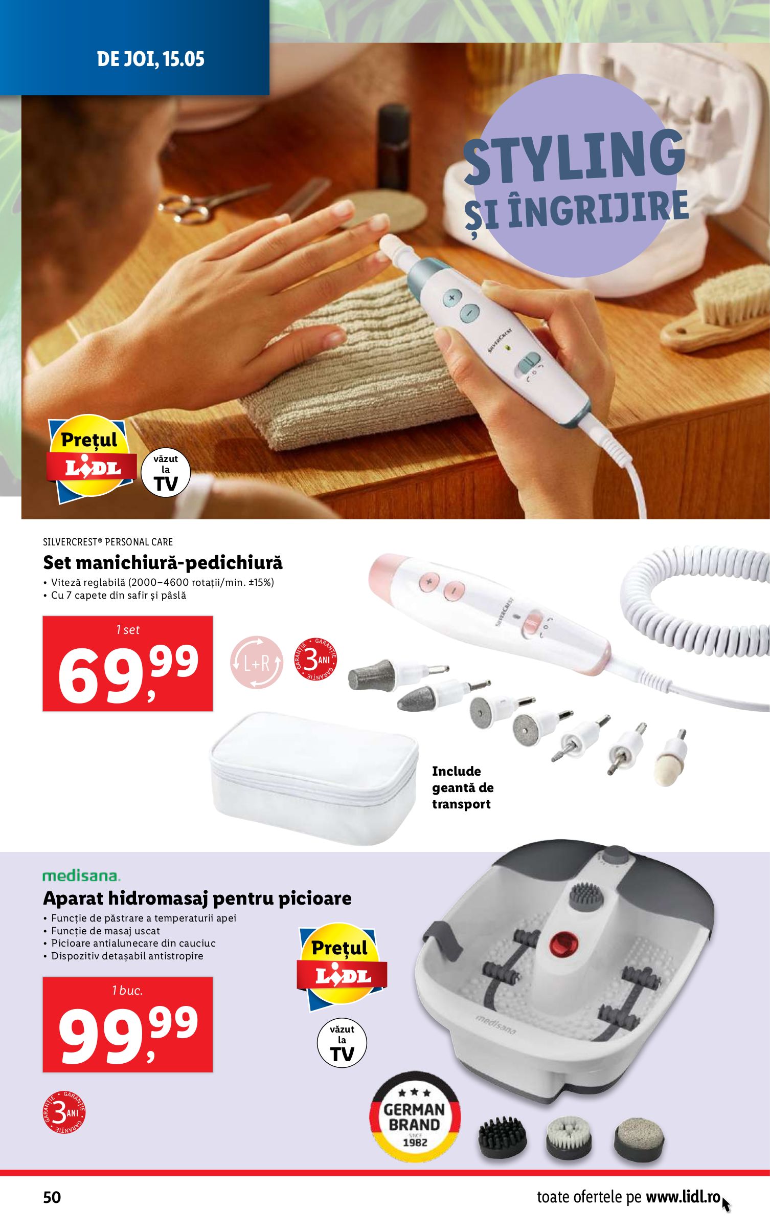 lidl - Catalog Lidl valabil din 12.05. - 18.05. - page: 50 lidl - Catalog Lidl valabil din 12.05. - 18.05. - page: 50