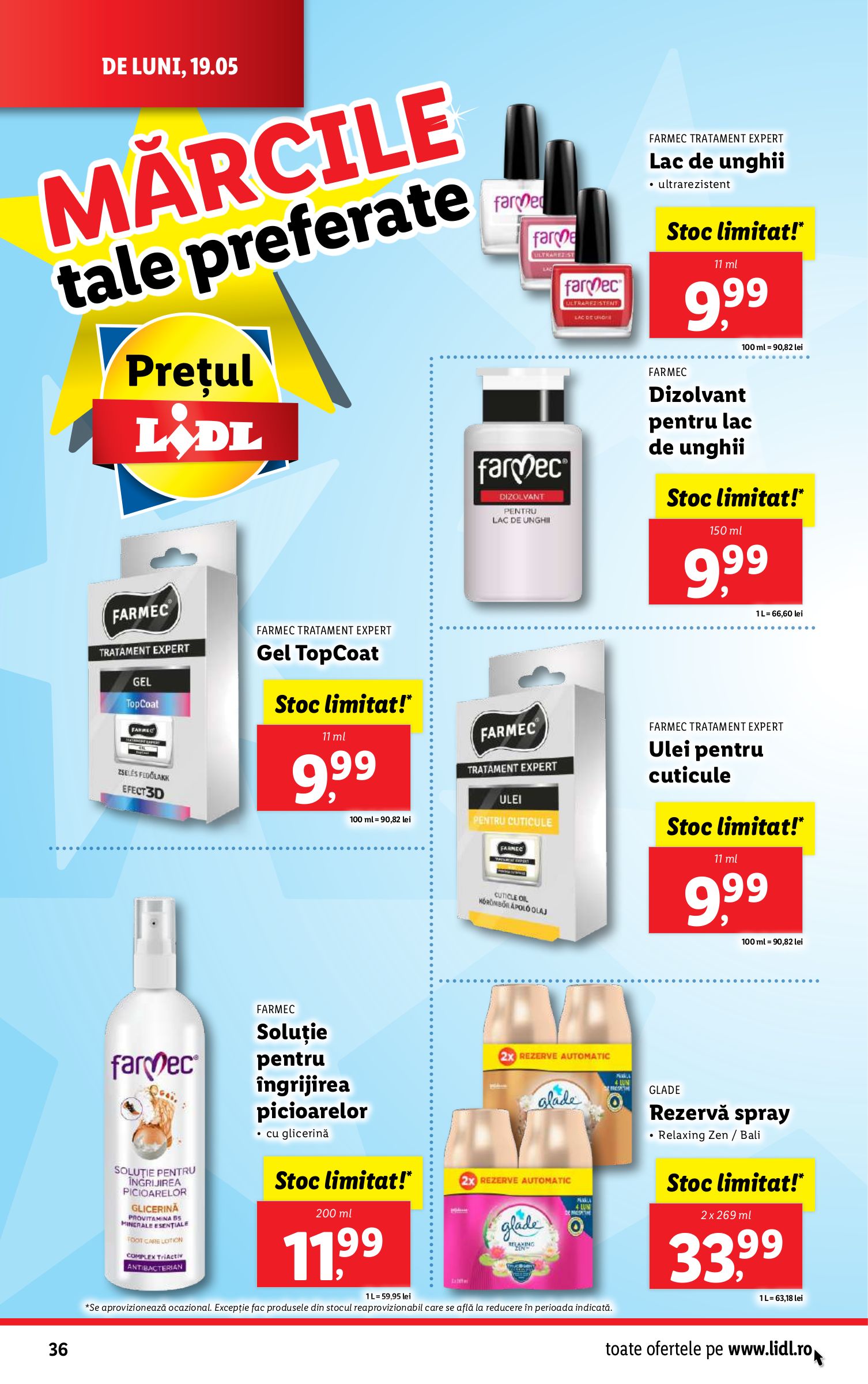 lidl - Catalog Lidl valabil din 19.05. - 25.05. - page: 36 lidl - Catalog Lidl valabil din 19.05. - 25.05. - page: 36