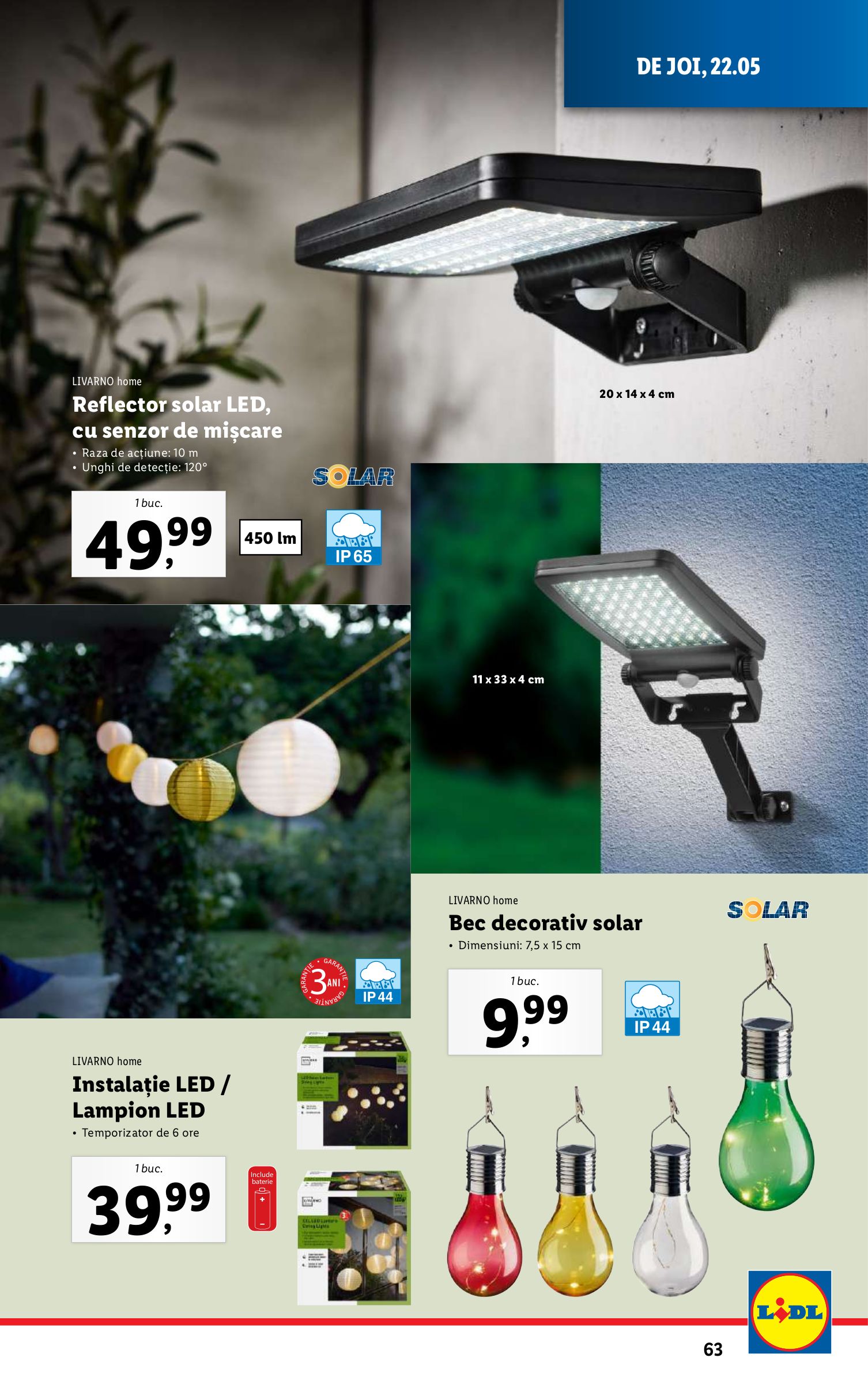 lidl - Catalog Lidl valabil din 19.05. - 25.05. - page: 63 lidl - Catalog Lidl valabil din 19.05. - 25.05. - page: 63