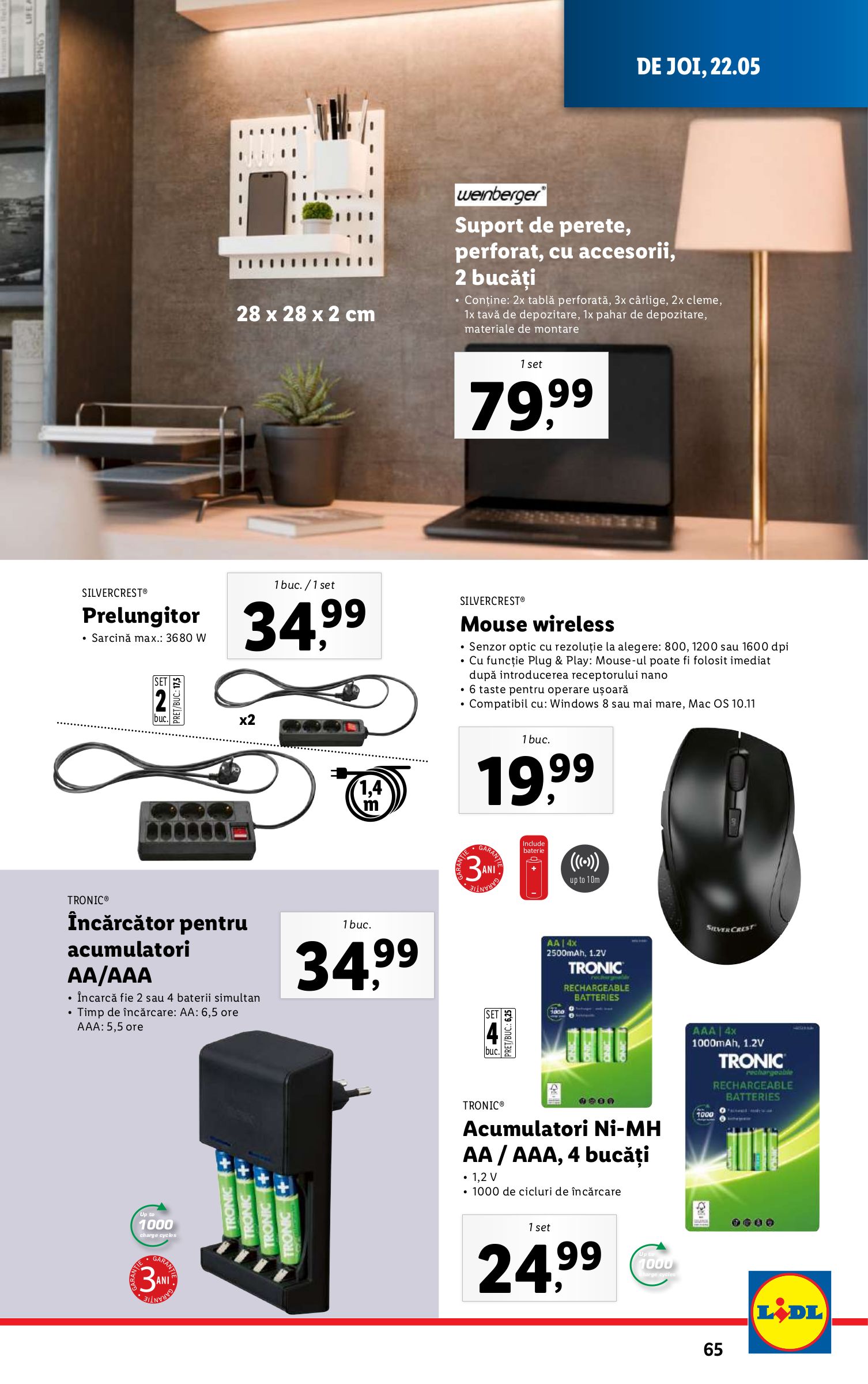 lidl - Catalog Lidl valabil din 19.05. - 25.05. - page: 65 lidl - Catalog Lidl valabil din 19.05. - 25.05. - page: 65