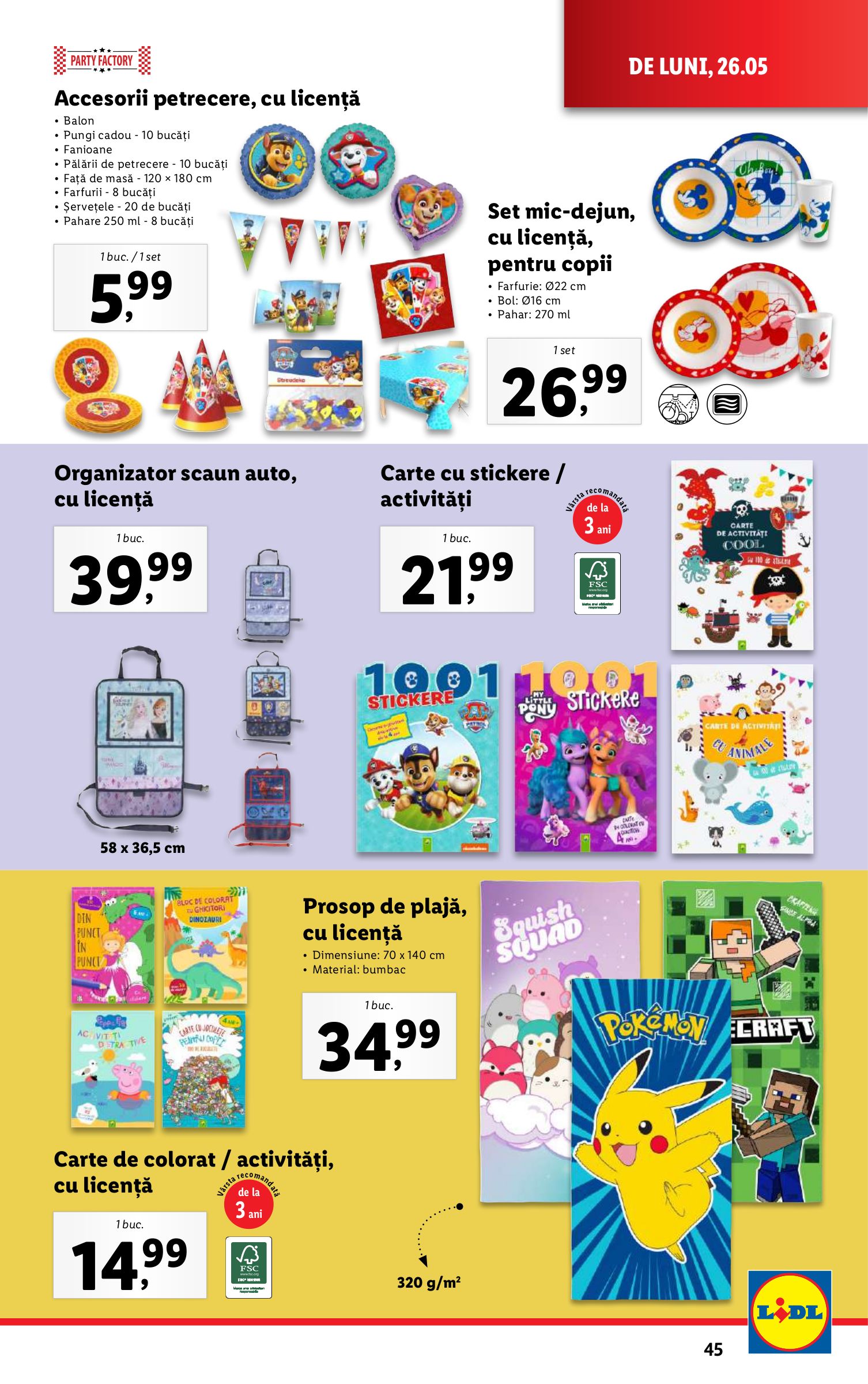 lidl - Catalog Lidl valabil din 26.05. - 01.06. - page: 45 lidl - Catalog Lidl valabil din 26.05. - 01.06. - page: 45