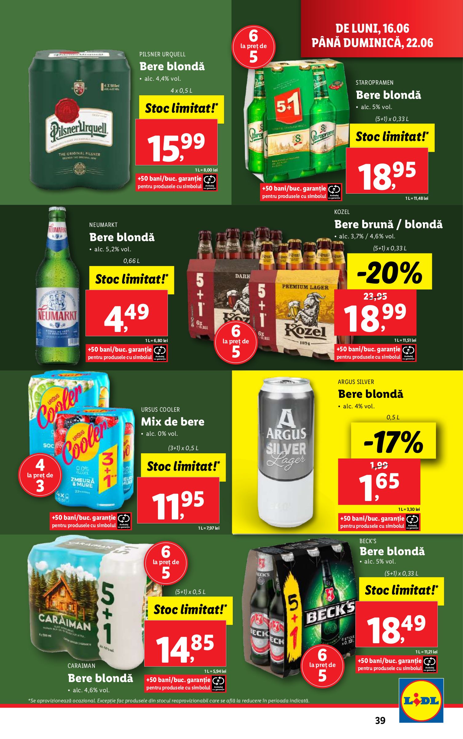 lidl - Catalog Lidl valabil din 16.06. până pe 22.06. - page: 39 lidl - Catalog Lidl valabil din 16.06. până pe 22.06. - page: 39